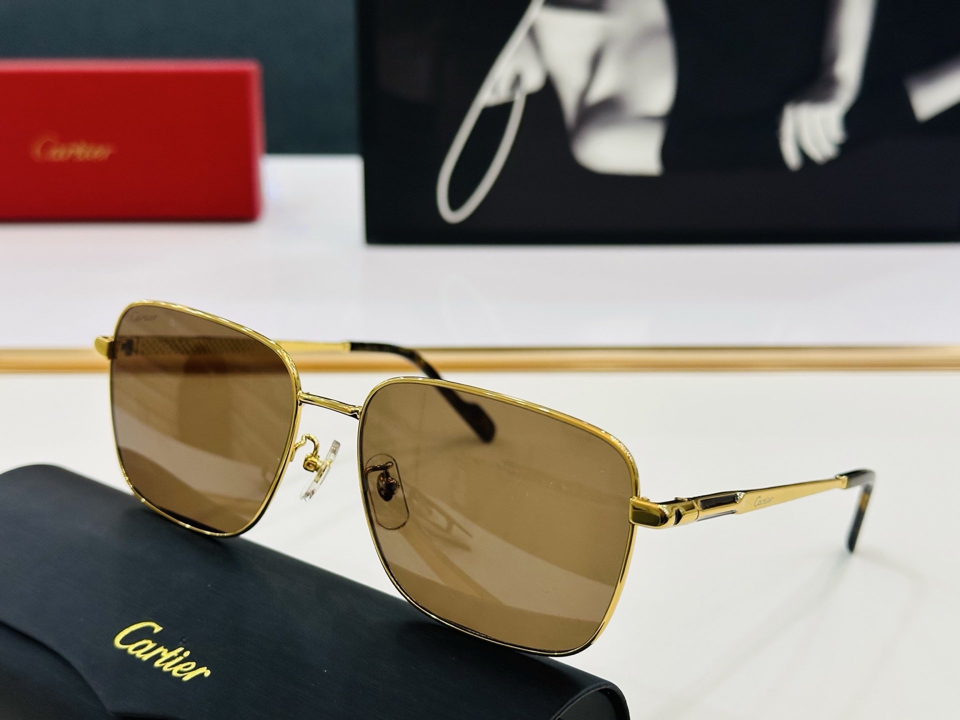 🆕 原版Cartie* 卡家 官网经典款 太阳镜 CT0525S Size：60口17-145 电镀工艺
