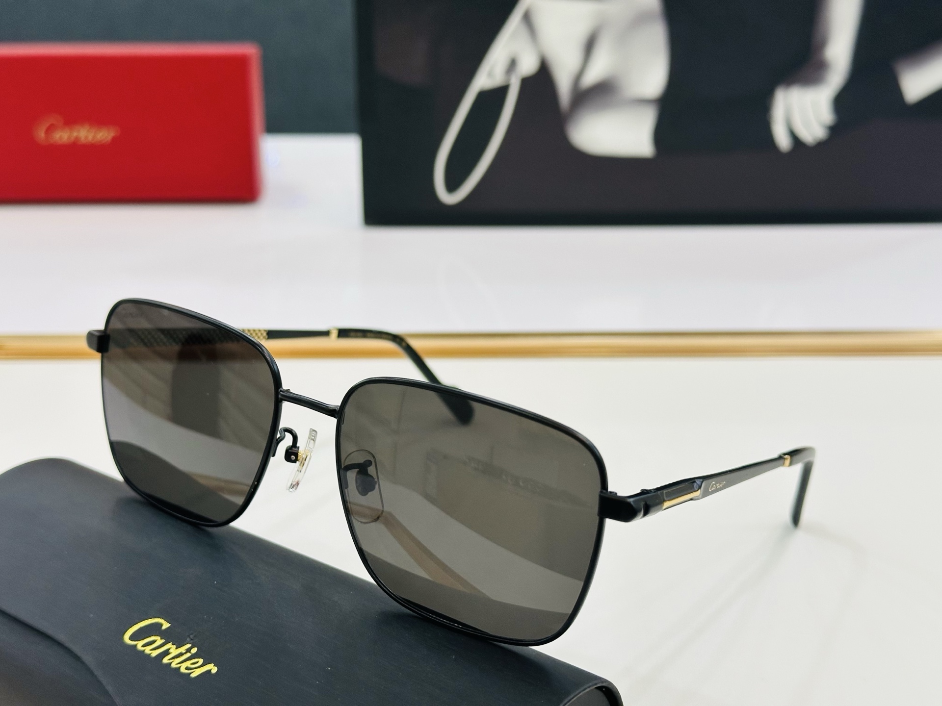 🆕 原版Cartie* 卡家 官网经典款 太阳镜 CT0525S Size：60口17-145 电镀工艺