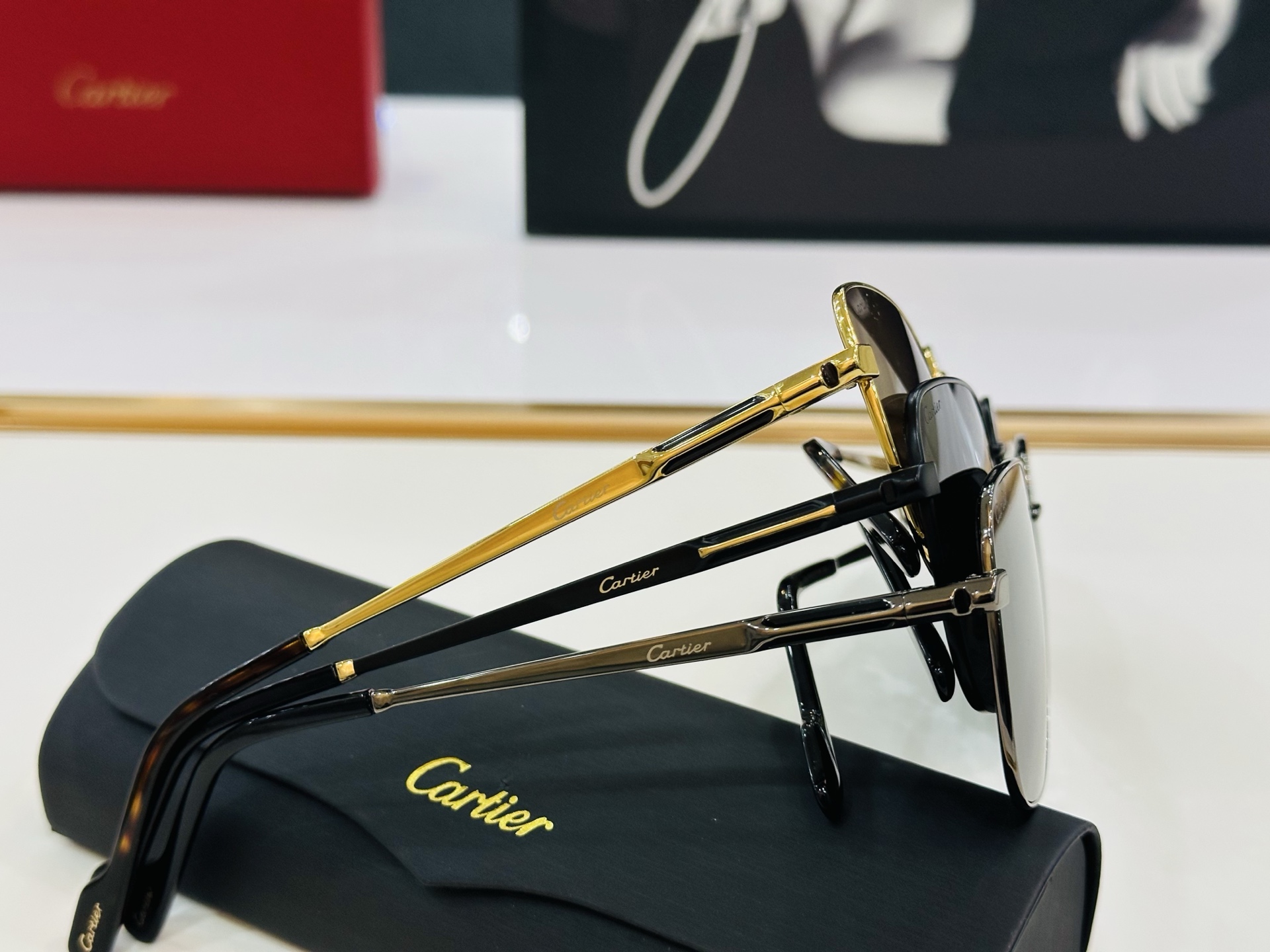 🆕 原版Cartie* 卡家 官网经典款 太阳镜 CT0525S Size：60口17-145 电镀工艺