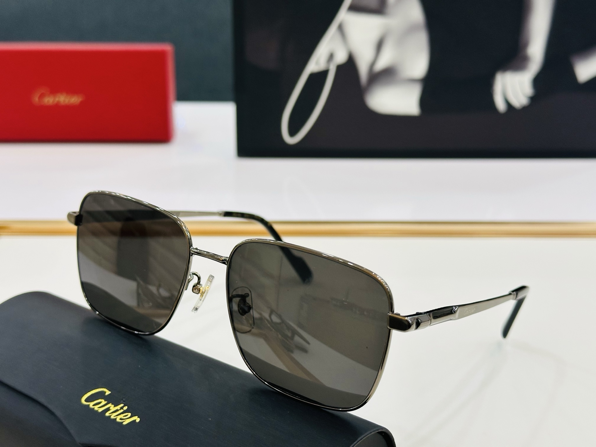 🆕 原版Cartie* 卡家 官网经典款 太阳镜 CT0525S Size：60口17-145 电镀工艺