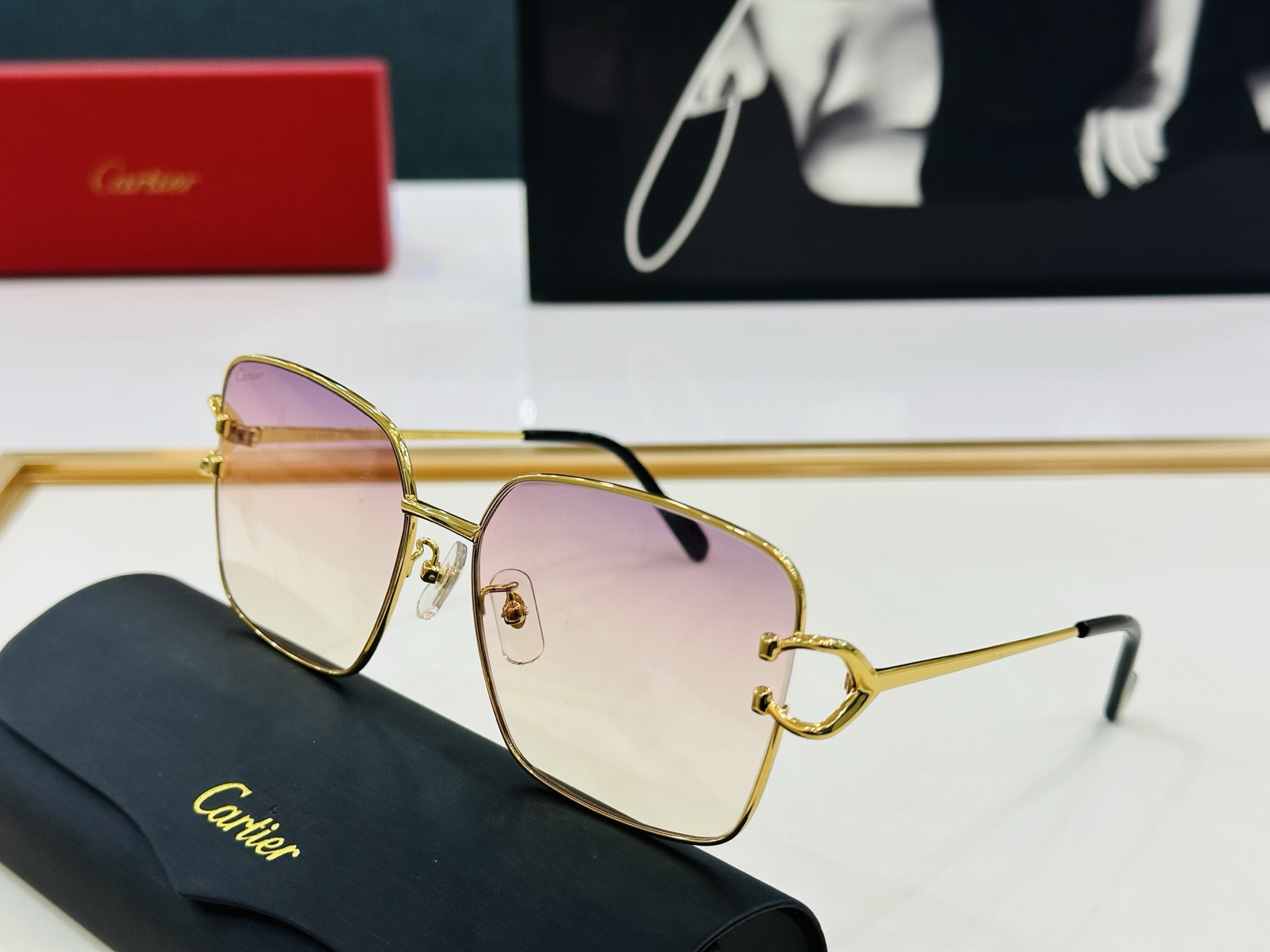 🆕 原版Cartie* 卡家 官网经典款 太阳镜 CT0486O Size：60口17-145 电镀工艺