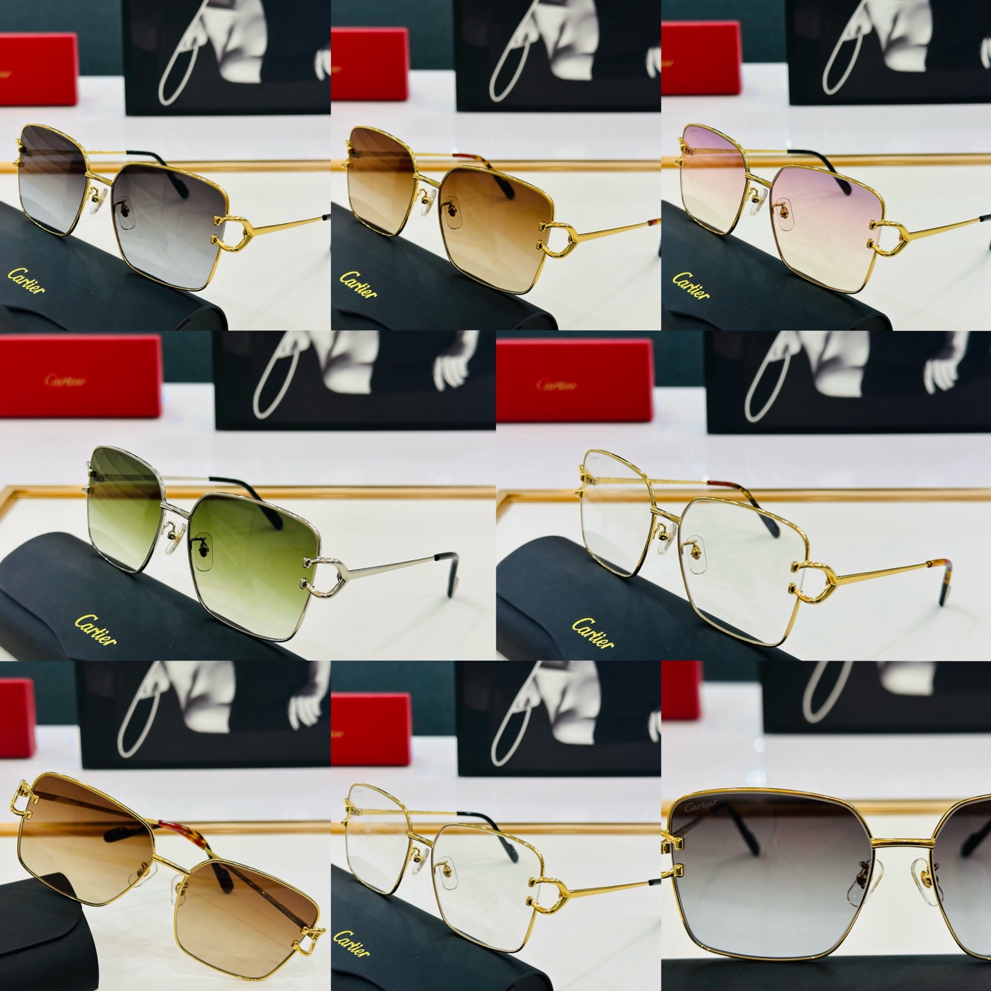 🆕 原版Cartie* 卡家 官网经典款 太阳镜 CT0486O Size：60口17-145 电镀工艺
