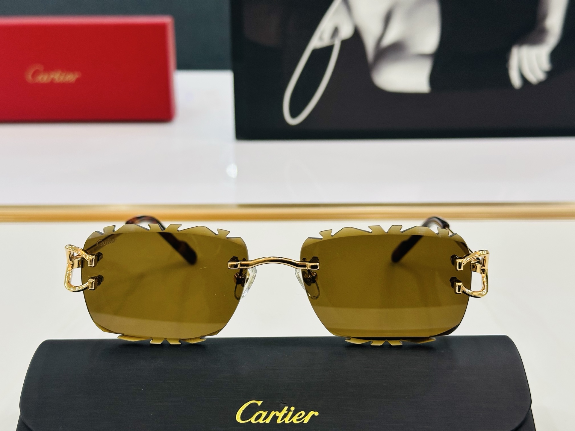 🆕 原版Cartie* 卡家 官网经典款 太阳镜 CT0595S Size：58口17-142  电镀工