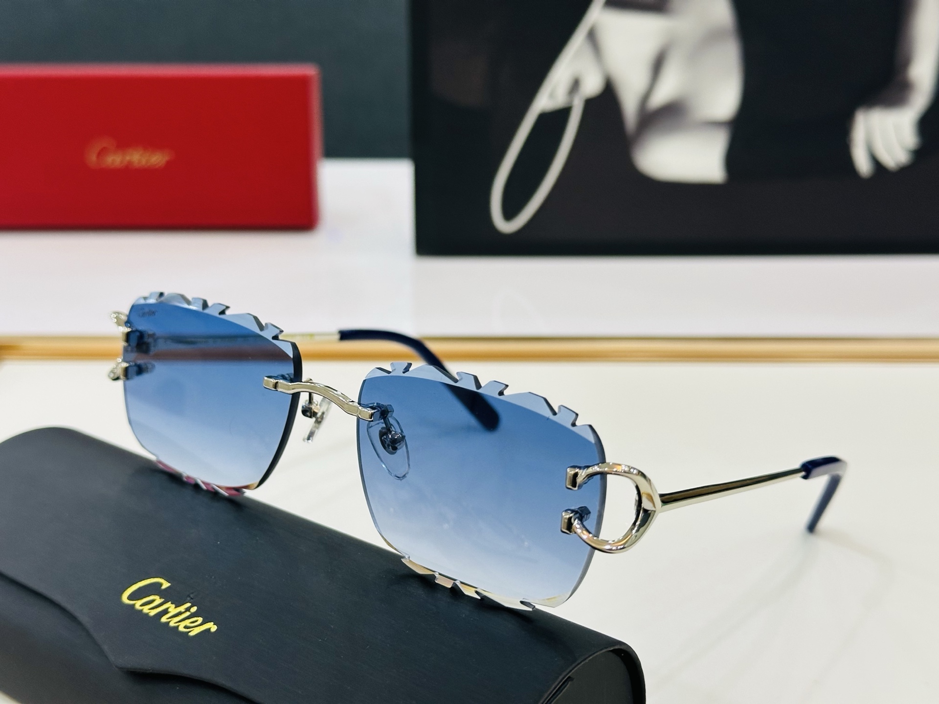 🆕 原版Cartie* 卡家 官网经典款 太阳镜 CT0595S Size：58口17-142  电镀工