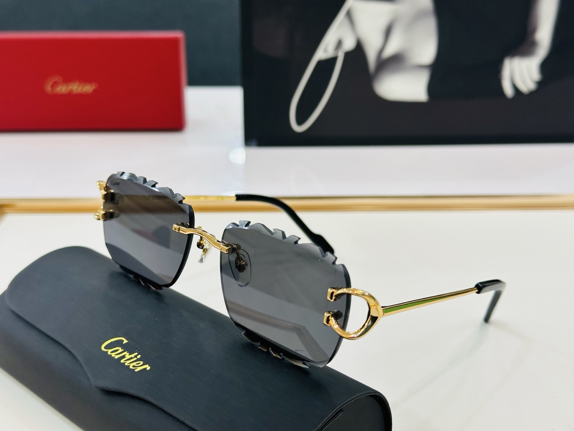 🆕 原版Cartie* 卡家 官网经典款 太阳镜 CT0595S Size：58口17-142  电镀工