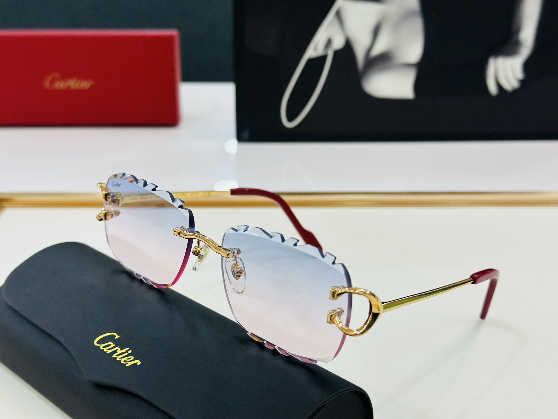 🆕 原版Cartie* 卡家 官网经典款 太阳镜 CT0595S Size：58口17-142  电镀工