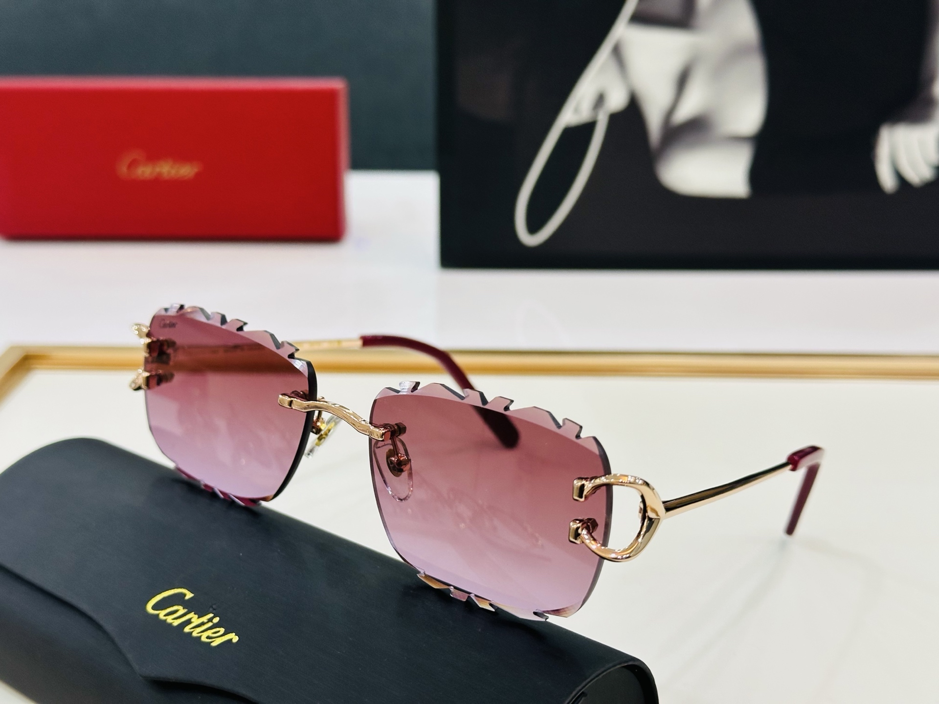 🆕 原版Cartie* 卡家 官网经典款 太阳镜 CT0595S Size：58口17-142  电镀工