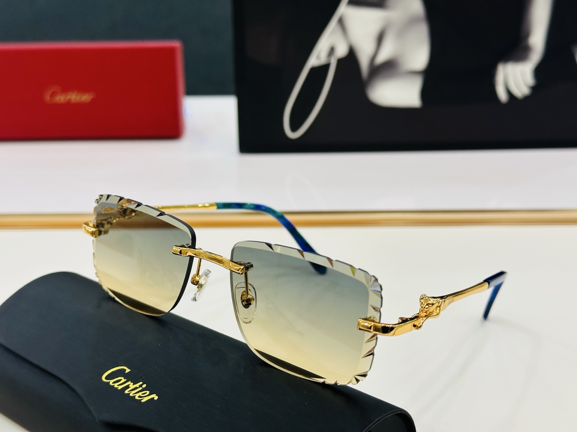 🆕 原版Cartie* 卡家 官网经典款 太阳镜 CT0281 Size：58口17-135 电镀工艺精