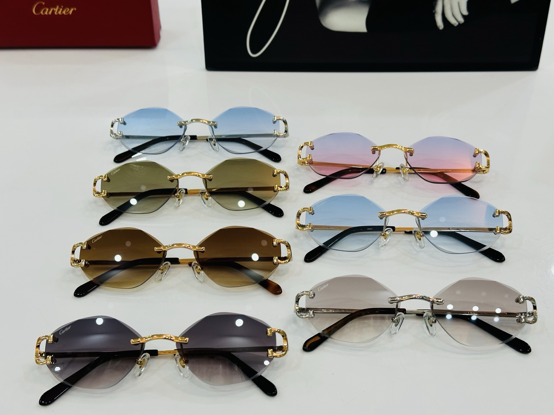🆕 原版Cartie* 卡家 官网经典款 太阳镜 CT0092S Size：58口17-135 电镀工艺