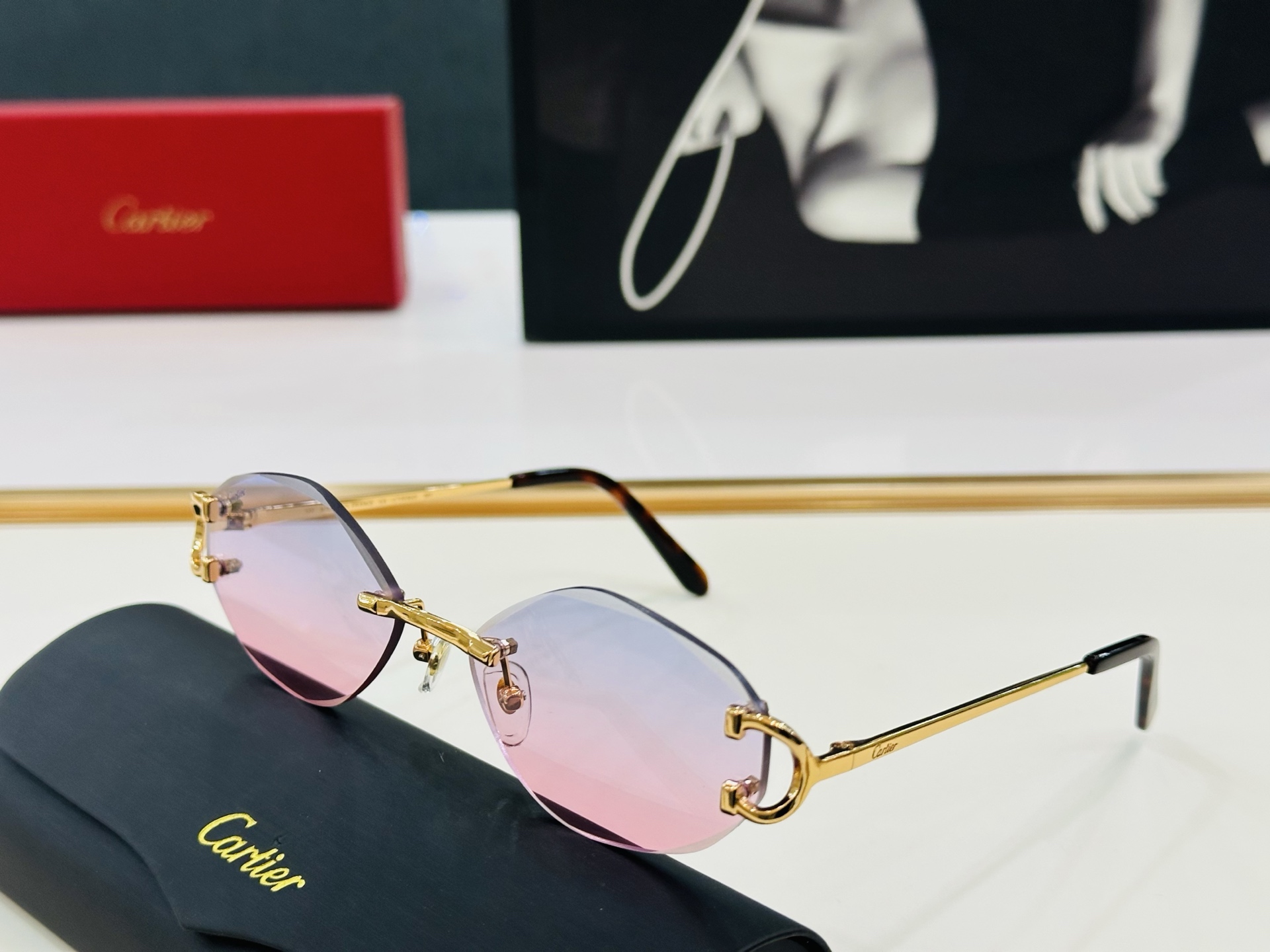 🆕 原版Cartie* 卡家 官网经典款 太阳镜 CT0092S Size：58口17-135 电镀工艺