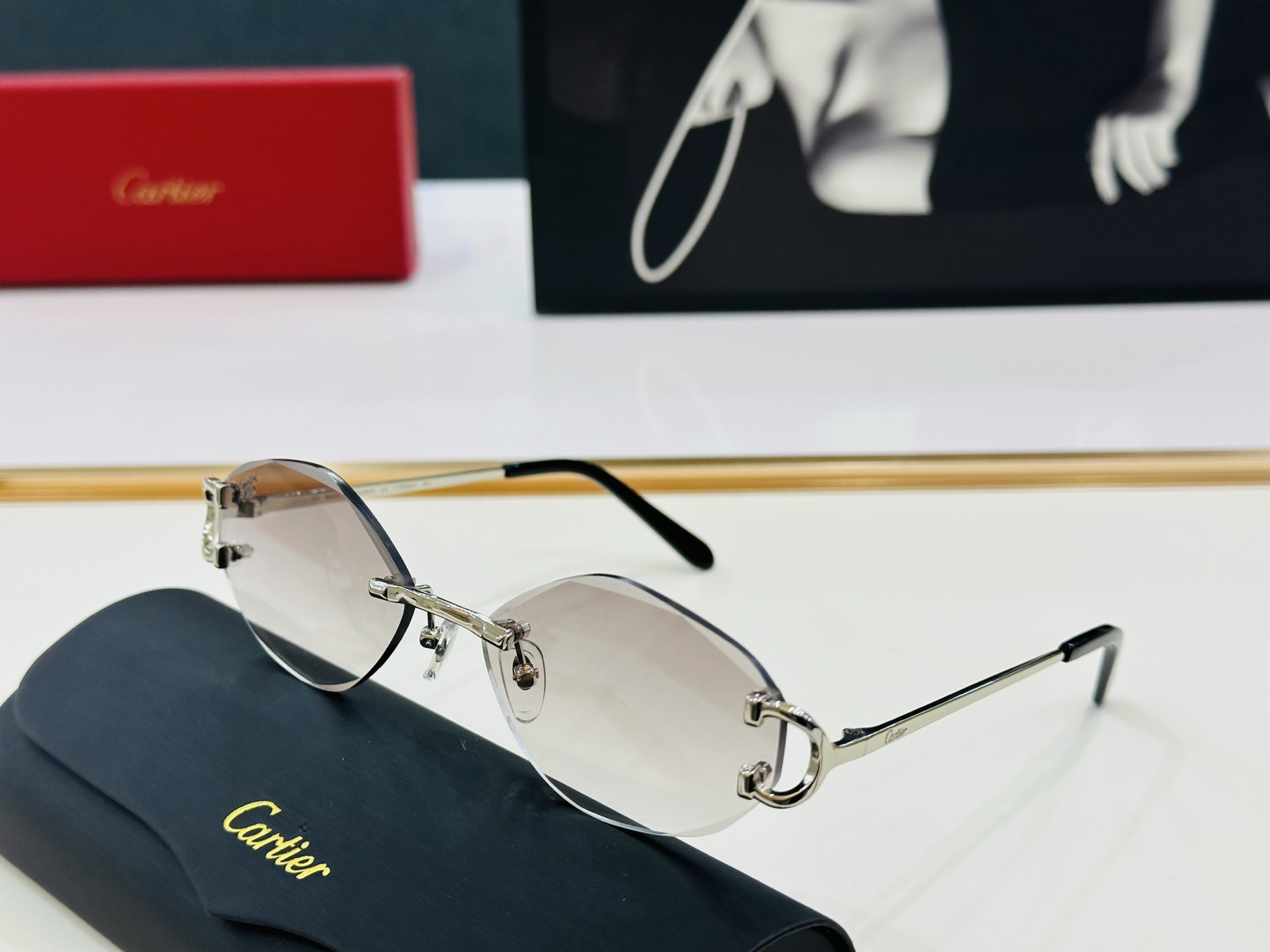 🆕 原版Cartie* 卡家 官网经典款 太阳镜 CT0092S Size：58口17-135 电镀工艺
