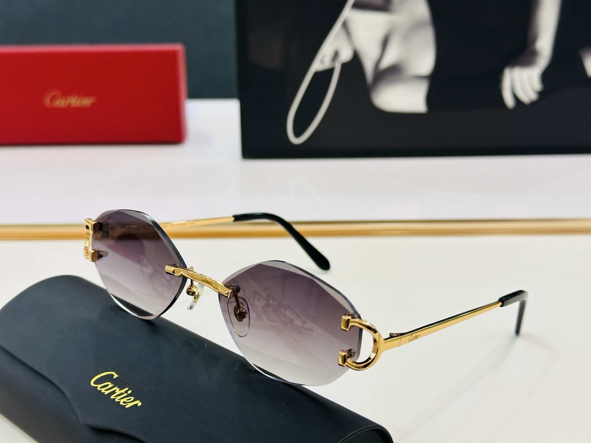 🆕 原版Cartie* 卡家 官网经典款 太阳镜 CT0092S Size：58口17-135 电镀工艺