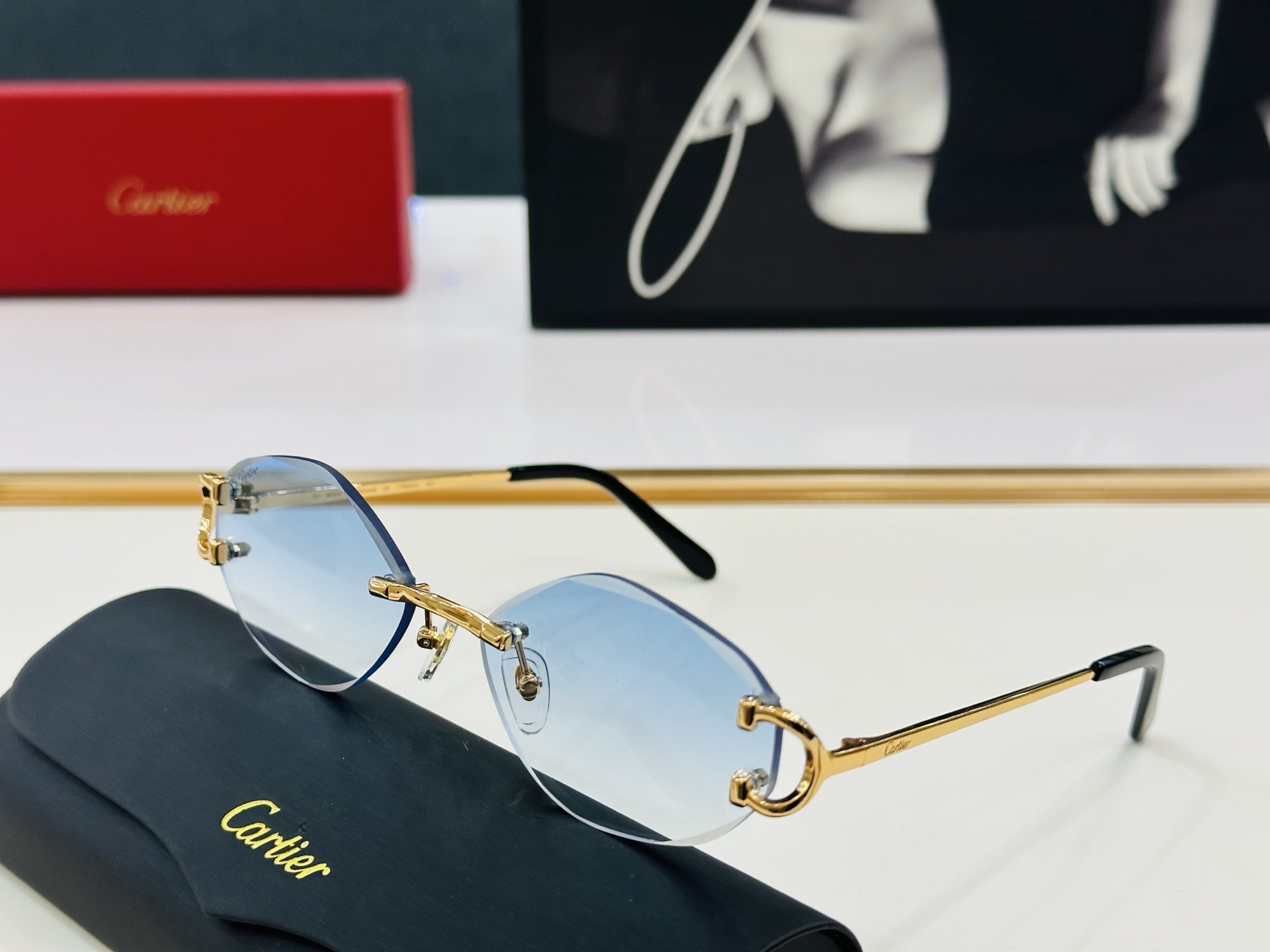 🆕 原版Cartie* 卡家 官网经典款 太阳镜 CT0092S Size：58口17-135 电镀工艺