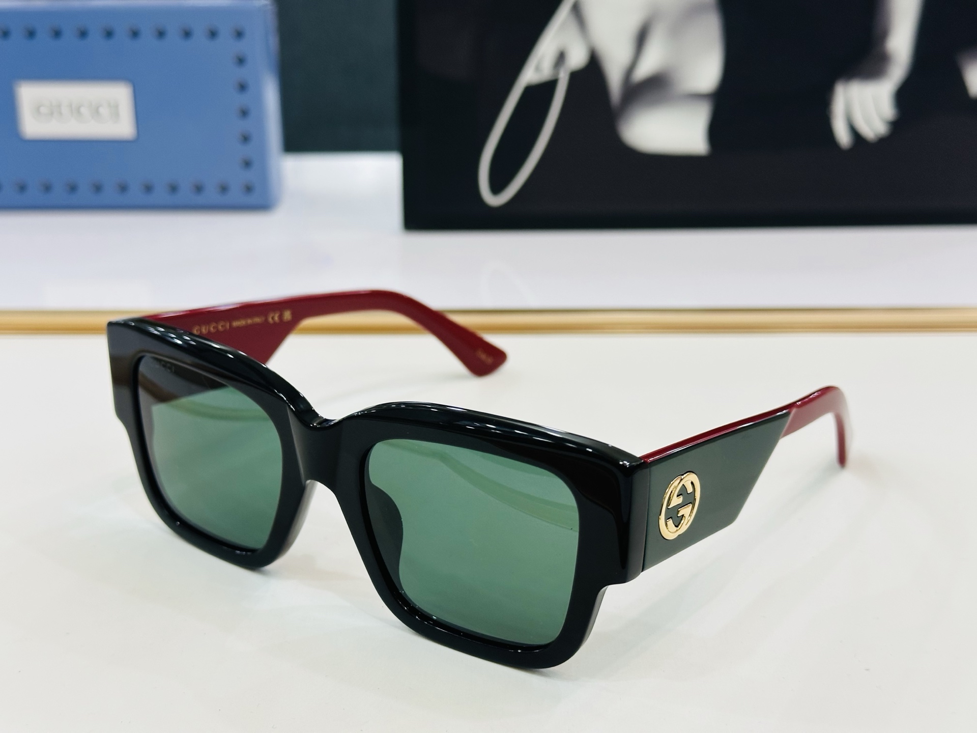 🔺GUCC*🔻 古家GG1668S Size：52口21-145 女士款 搭配镜框🔝🔝B时尚靓丽 个性十