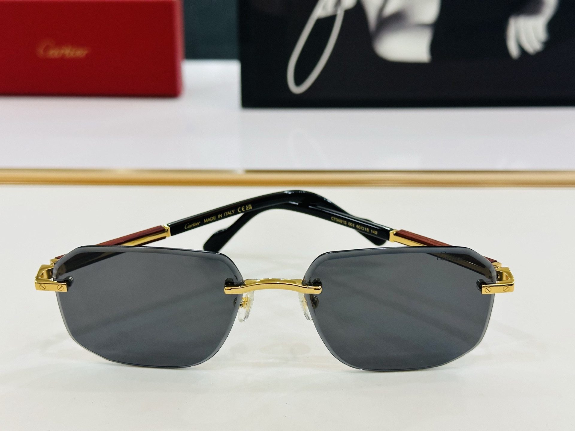 新款 Cartier 卡家 MODEL CT0481S Size：60口18-140 高品质 品牌标志性
