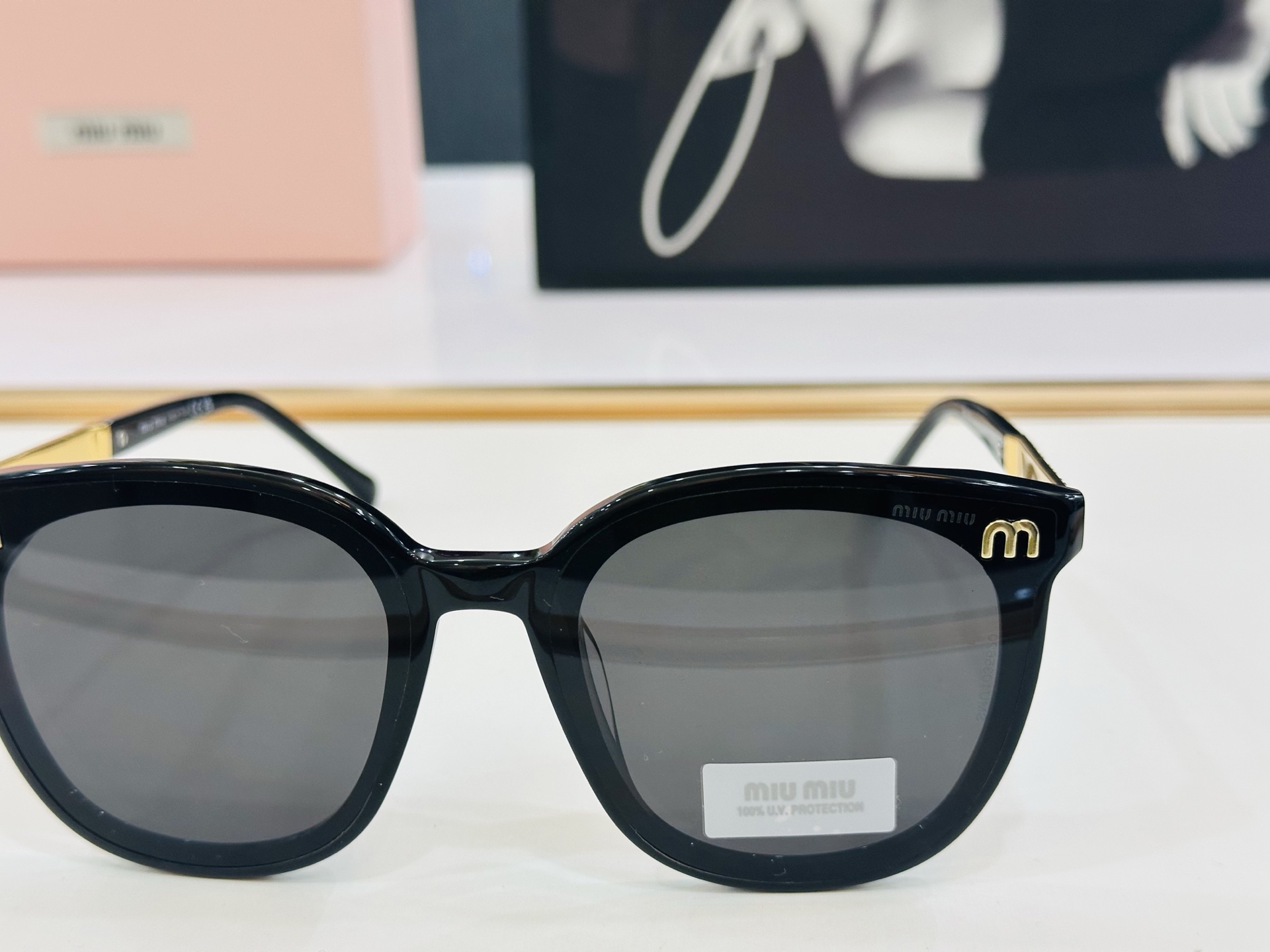 谬家 SMU20S Size：64口18-145女士太阳眼镜 镂空型玫瑰玫瑰 高档 B时尚墨镜潮人强强太