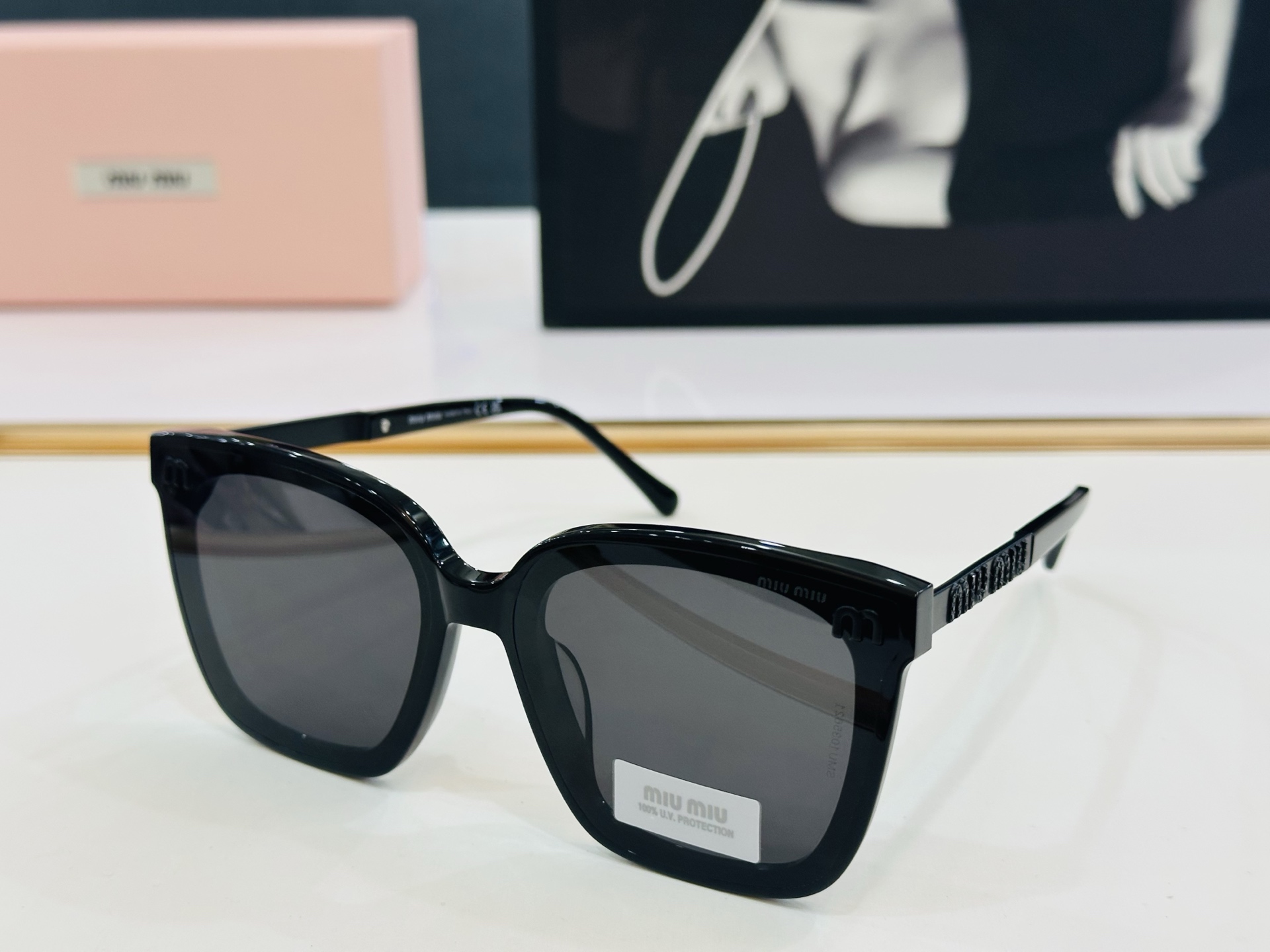 谬家 SMU21Size：64口15-145女士太阳眼镜 镂空型玫瑰玫瑰 高档 B时尚墨镜潮人强强太阳镜