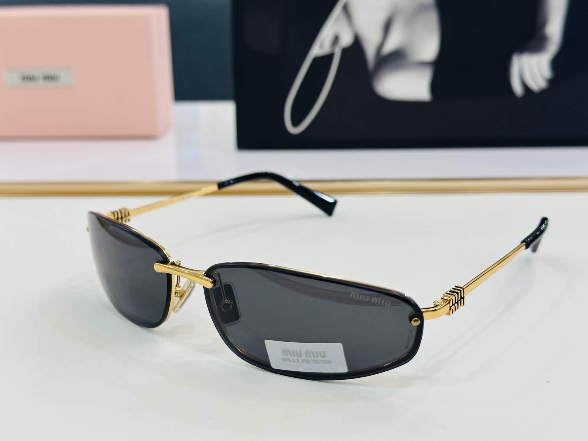 谬家 SMU A50 Size：60口15-130 女士太阳眼镜 镂空型玫瑰玫瑰 高档 B时尚墨镜潮人强