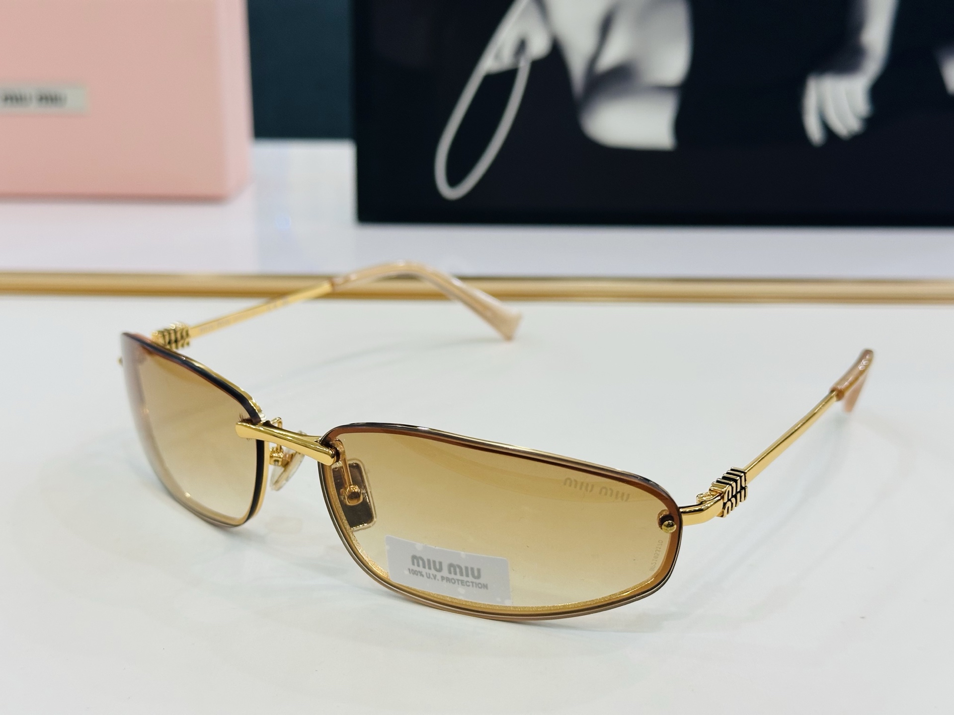 谬家 SMU A50 Size：60口15-130 女士太阳眼镜 镂空型玫瑰玫瑰 高档 B时尚墨镜潮人强