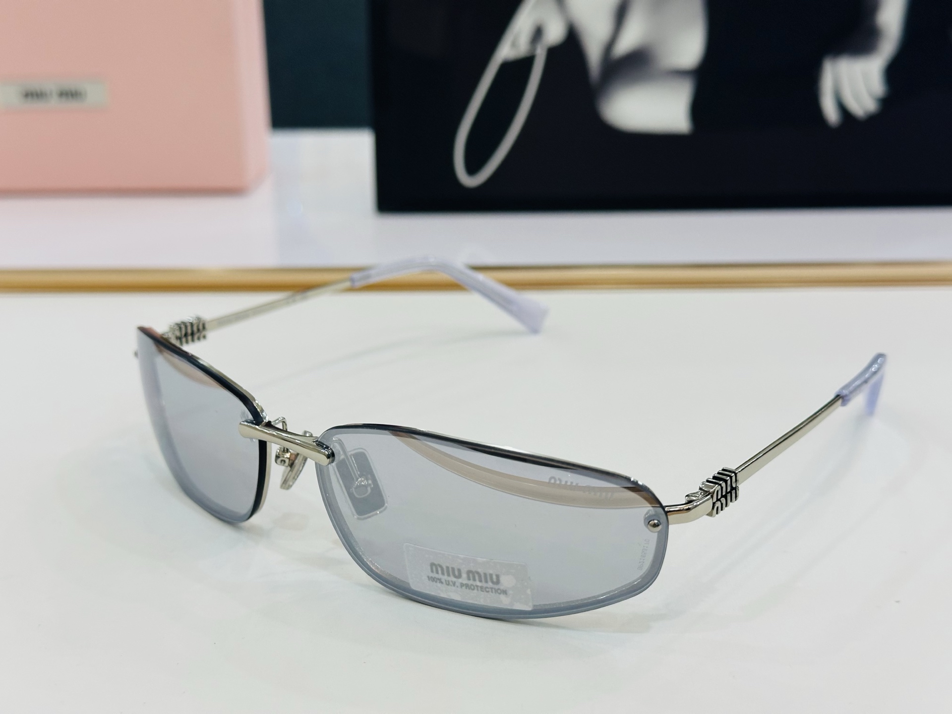 谬家 SMU A50 Size：60口15-130 女士太阳眼镜 镂空型玫瑰玫瑰 高档 B时尚墨镜潮人强