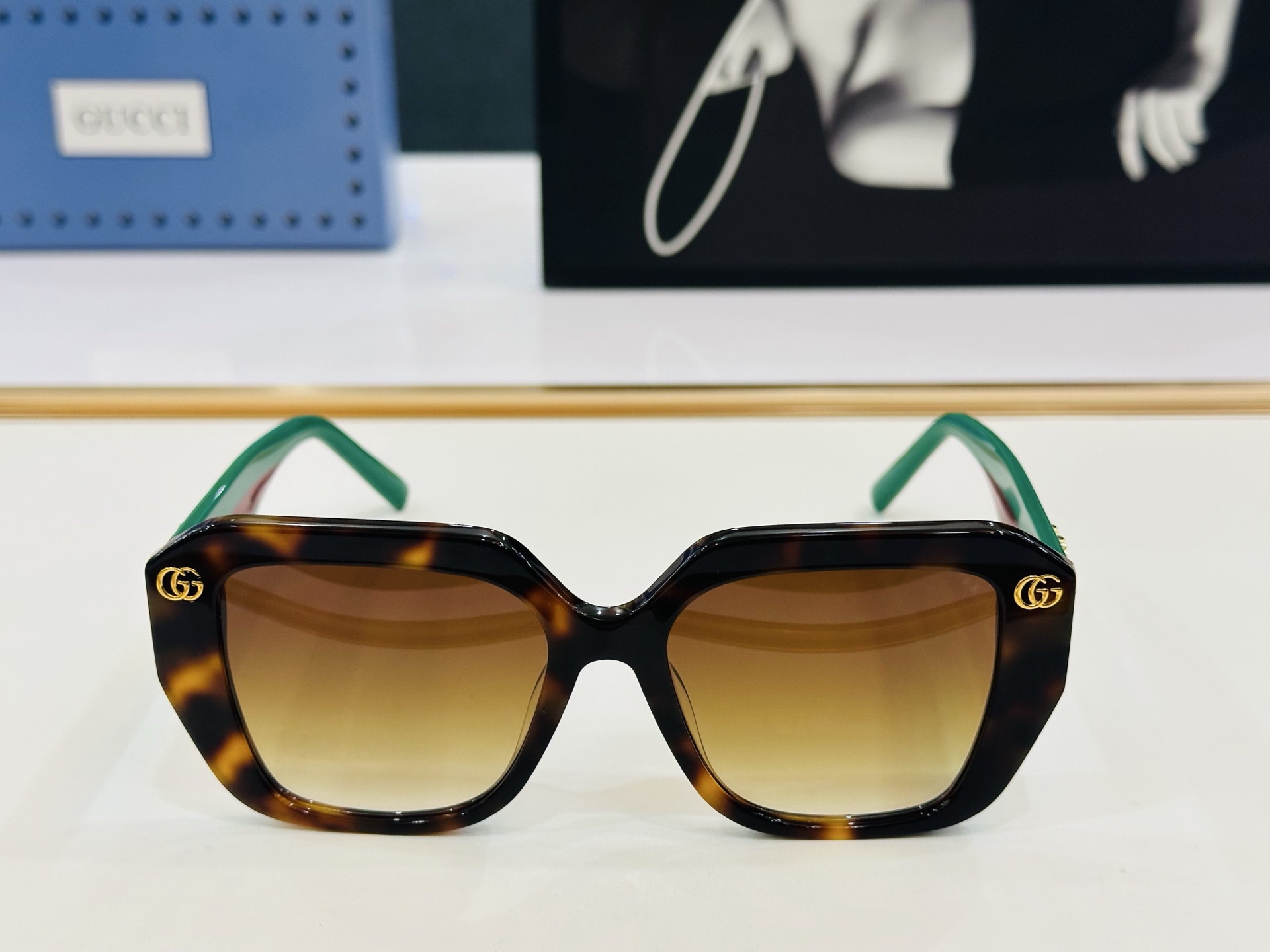🔺GUCC*🔻 古家GG1645 Size：54口18-140 女士款 搭配镜框🔝🔝K时尚靓丽 个性十足