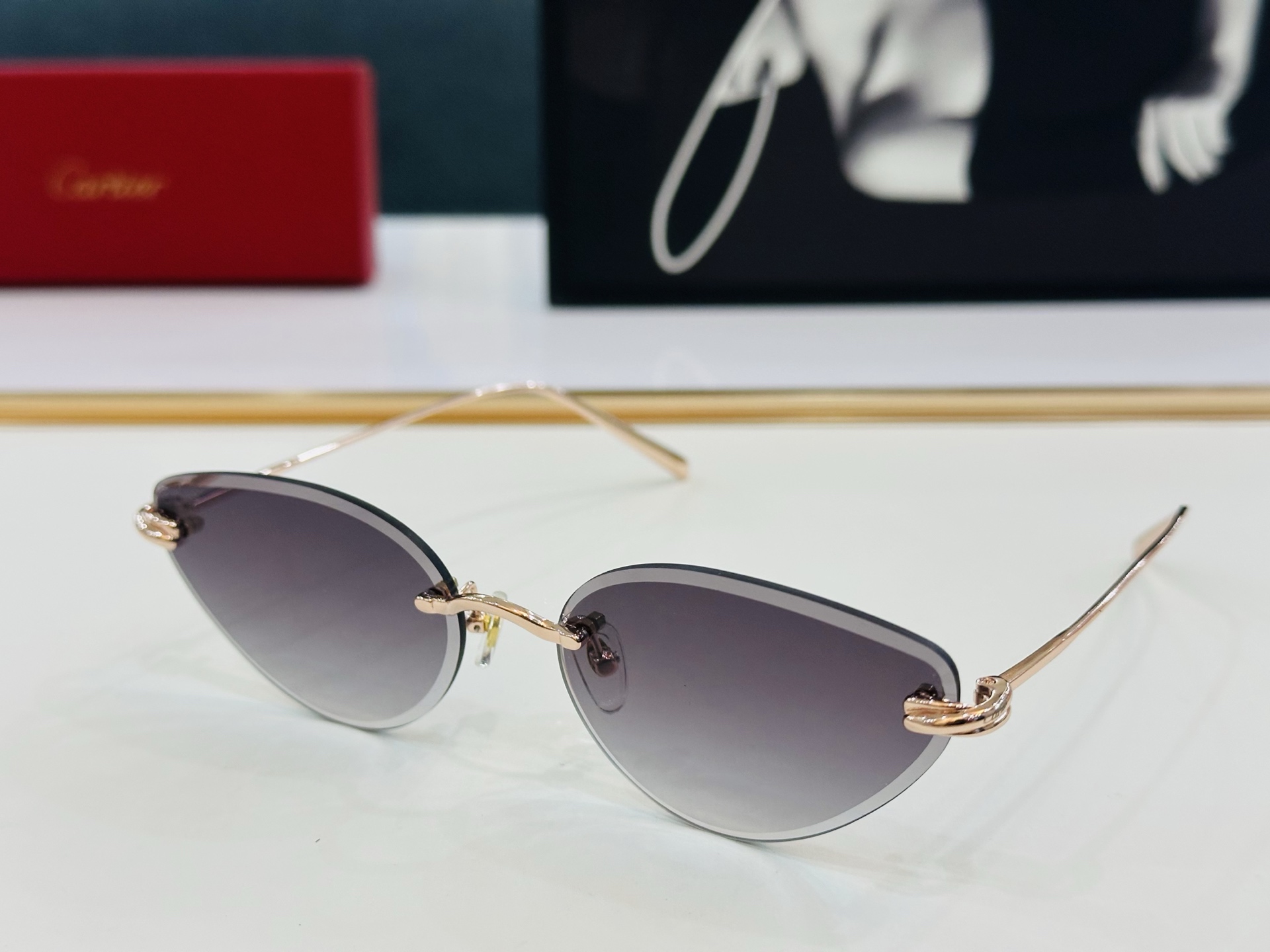 🆕 原版Cartie* 卡家 官网经典款 太阳镜 CT0567S Size：59口17-140  电镀工