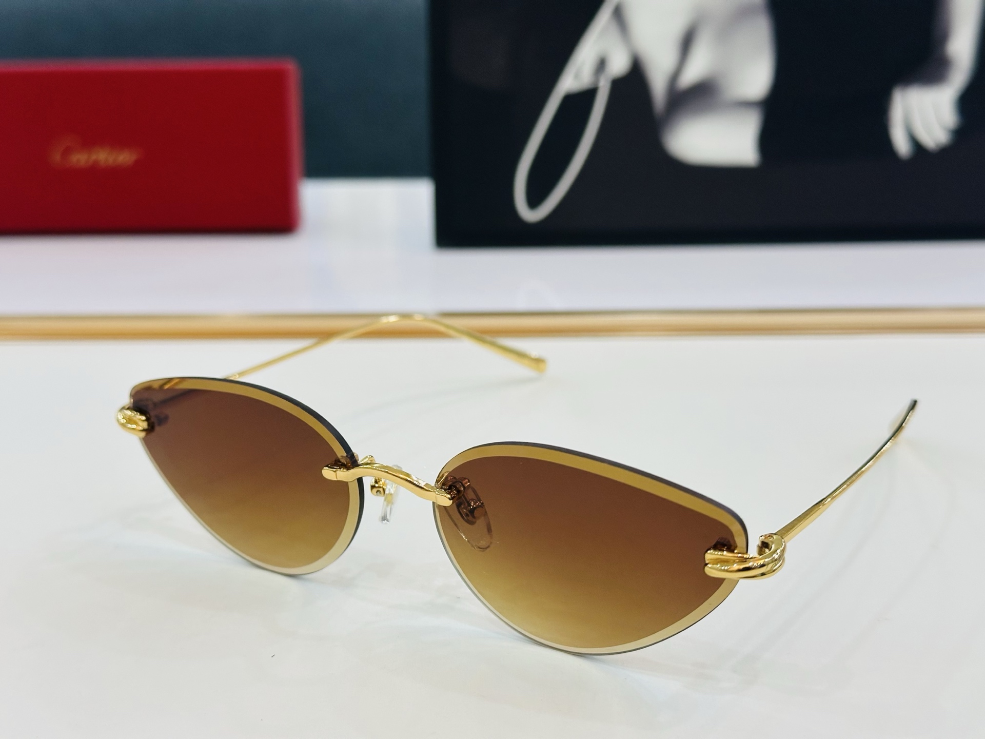 🆕 原版Cartie* 卡家 官网经典款 太阳镜 CT0567S Size：59口17-140  电镀工