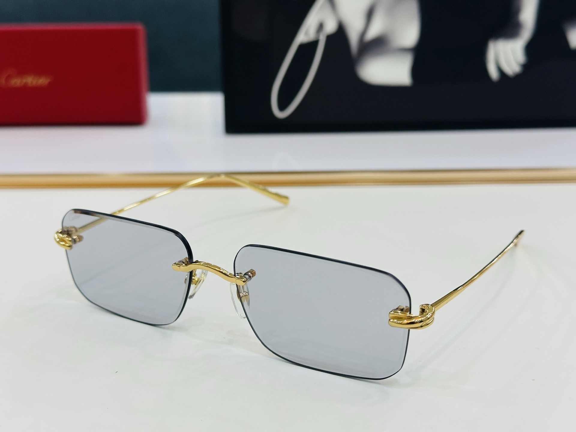 🆕 原版Cartie* 卡家 官网经典款 太阳镜 CT0566S Size：59口17-140  电镀工