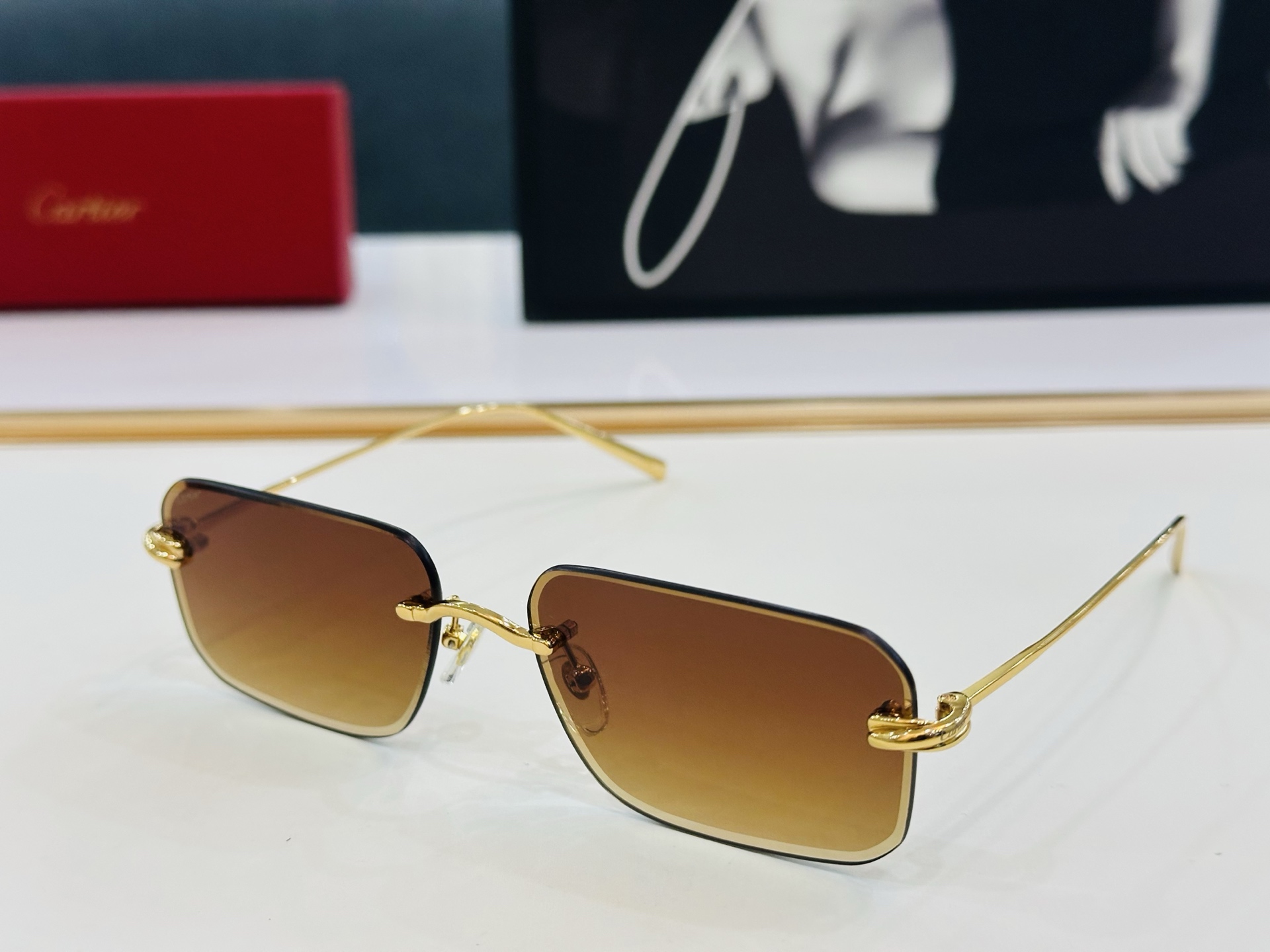 🆕 原版Cartie* 卡家 官网经典款 太阳镜 CT0566S Size：59口17-140  电镀工