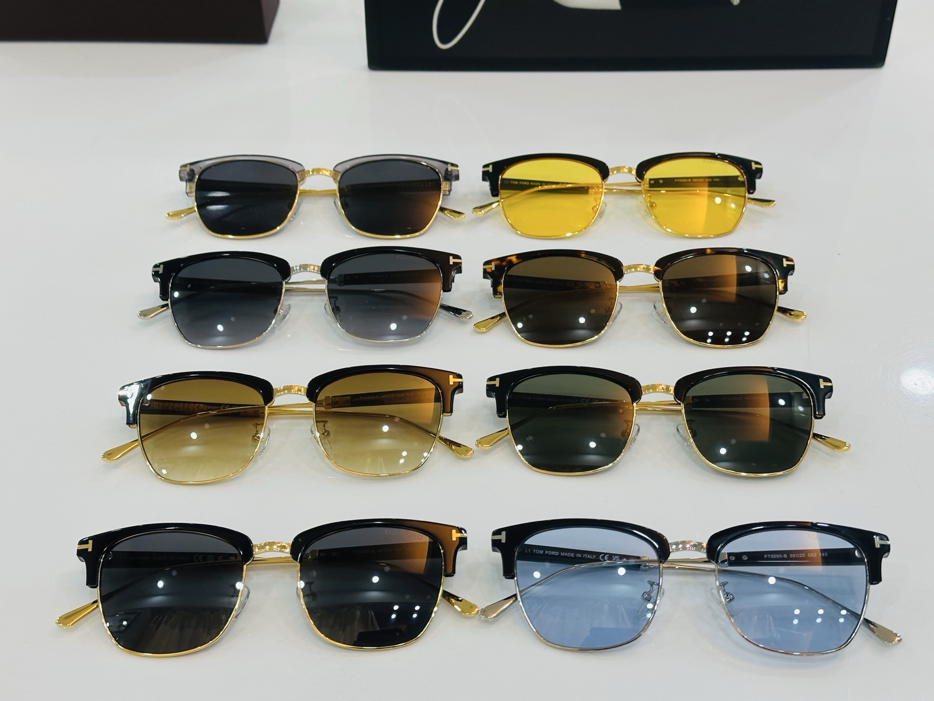 TOM FOR* 汤姆家 FT5590-B Size：58口20-145 板材太阳镜 C酷帅眼镜男女同款