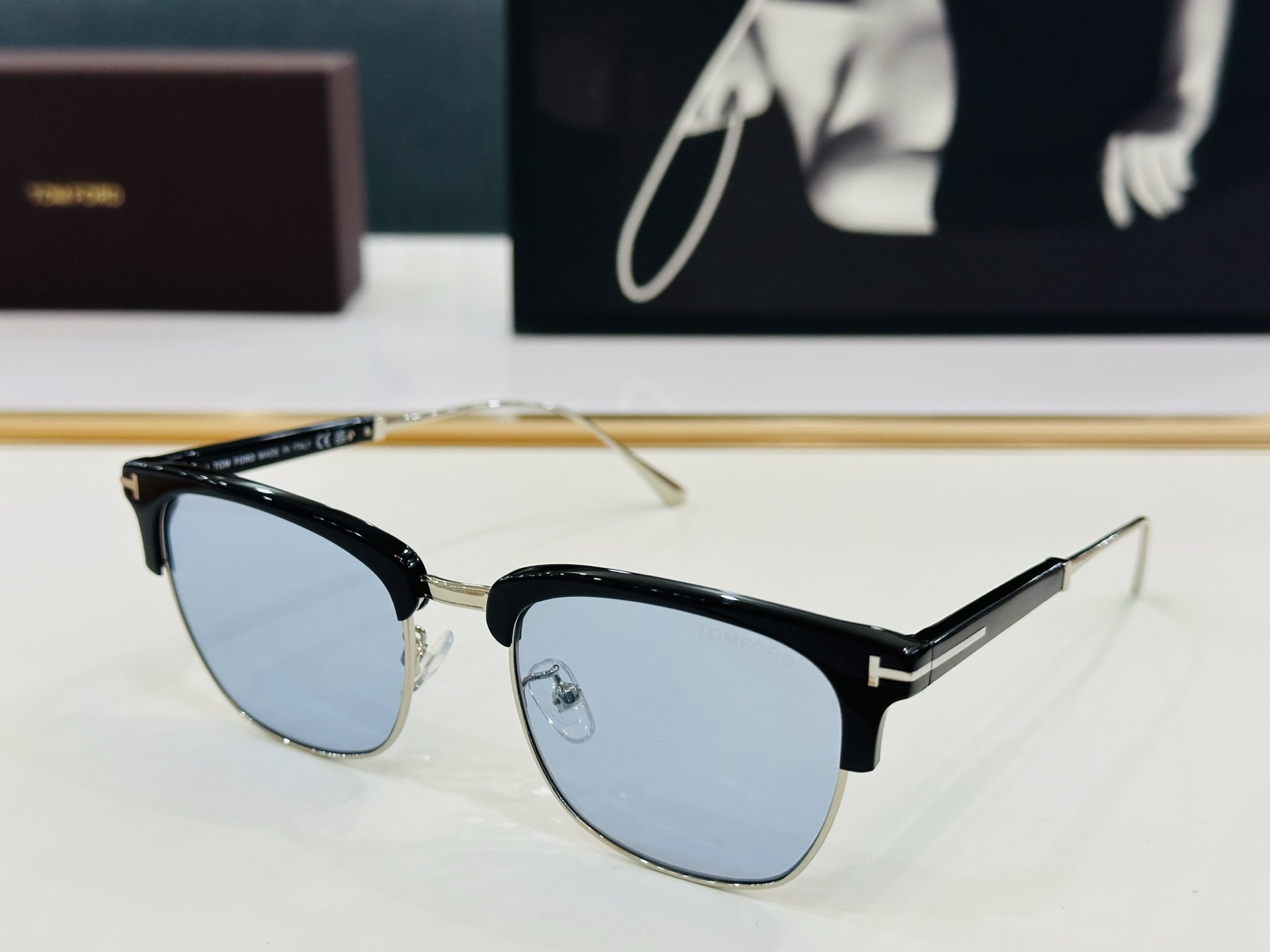 TOM FOR* 汤姆家 FT5590-B Size：58口20-145 板材太阳镜 C酷帅眼镜男女同款