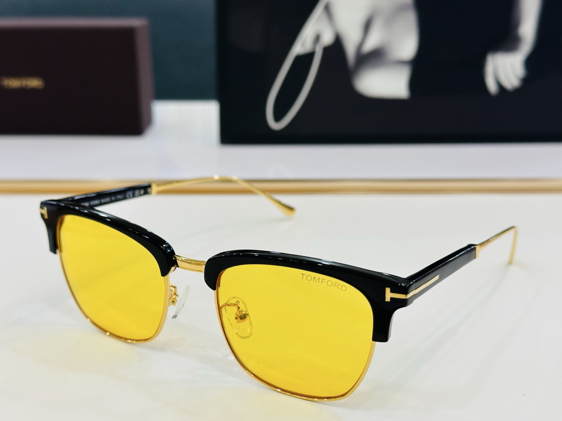 TOM FOR* 汤姆家 FT5590-B Size：58口20-145 板材太阳镜 C酷帅眼镜男女同款