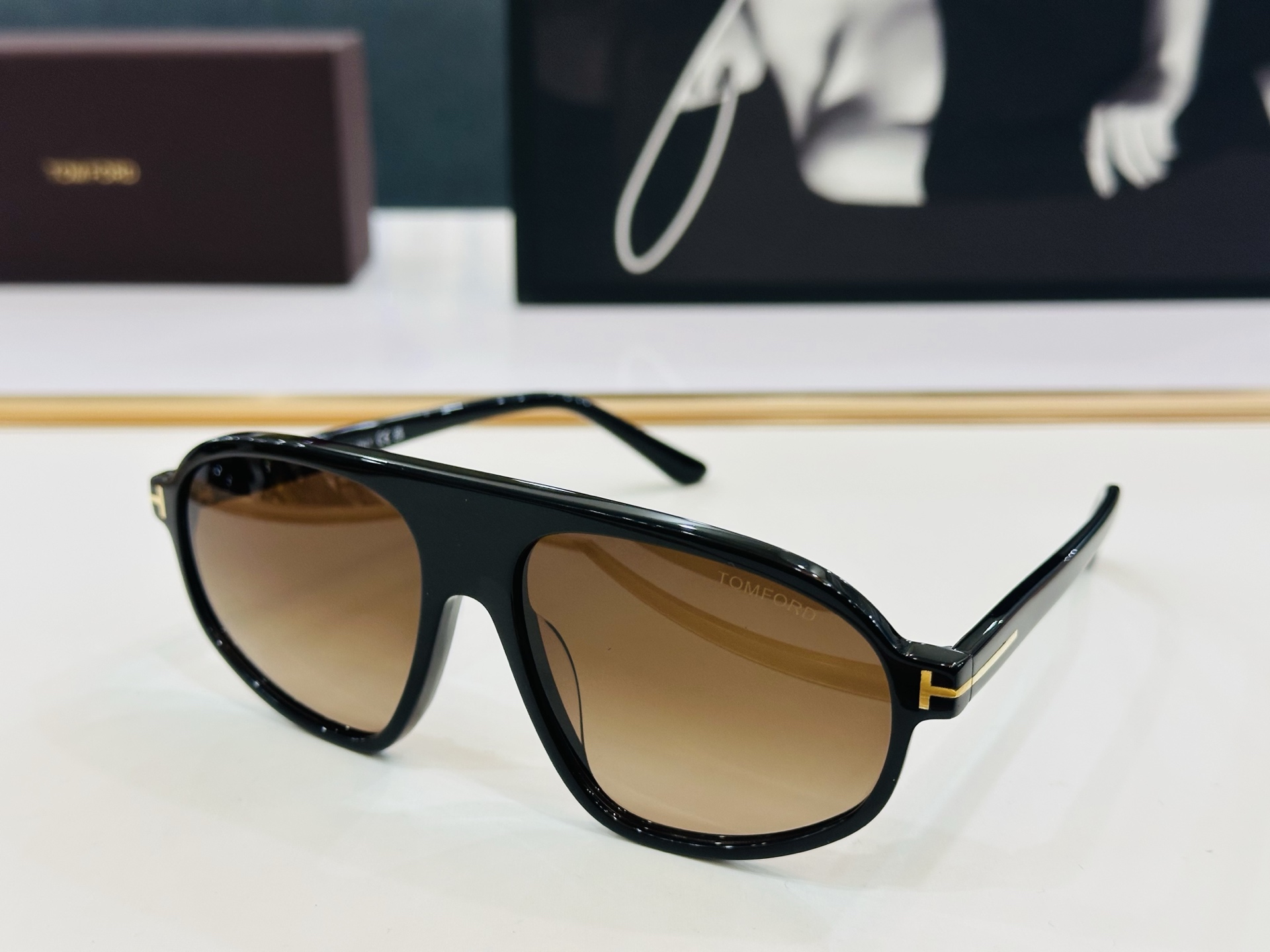 TOM FOR* 汤姆家 FT1178 Size：58口16-145 板材太阳镜 C酷帅眼镜男女同款 经