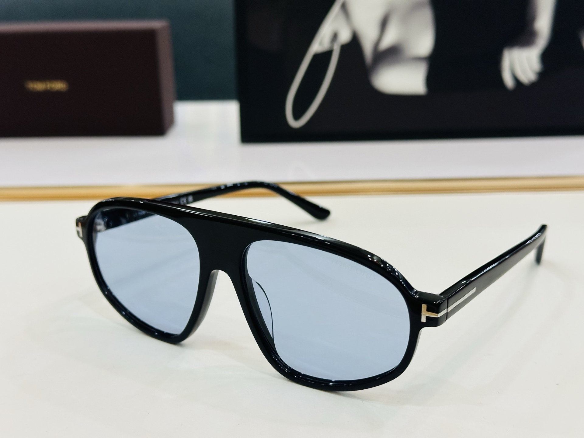 TOM FOR* 汤姆家 FT1178 Size：58口16-145 板材太阳镜 C酷帅眼镜男女同款 经