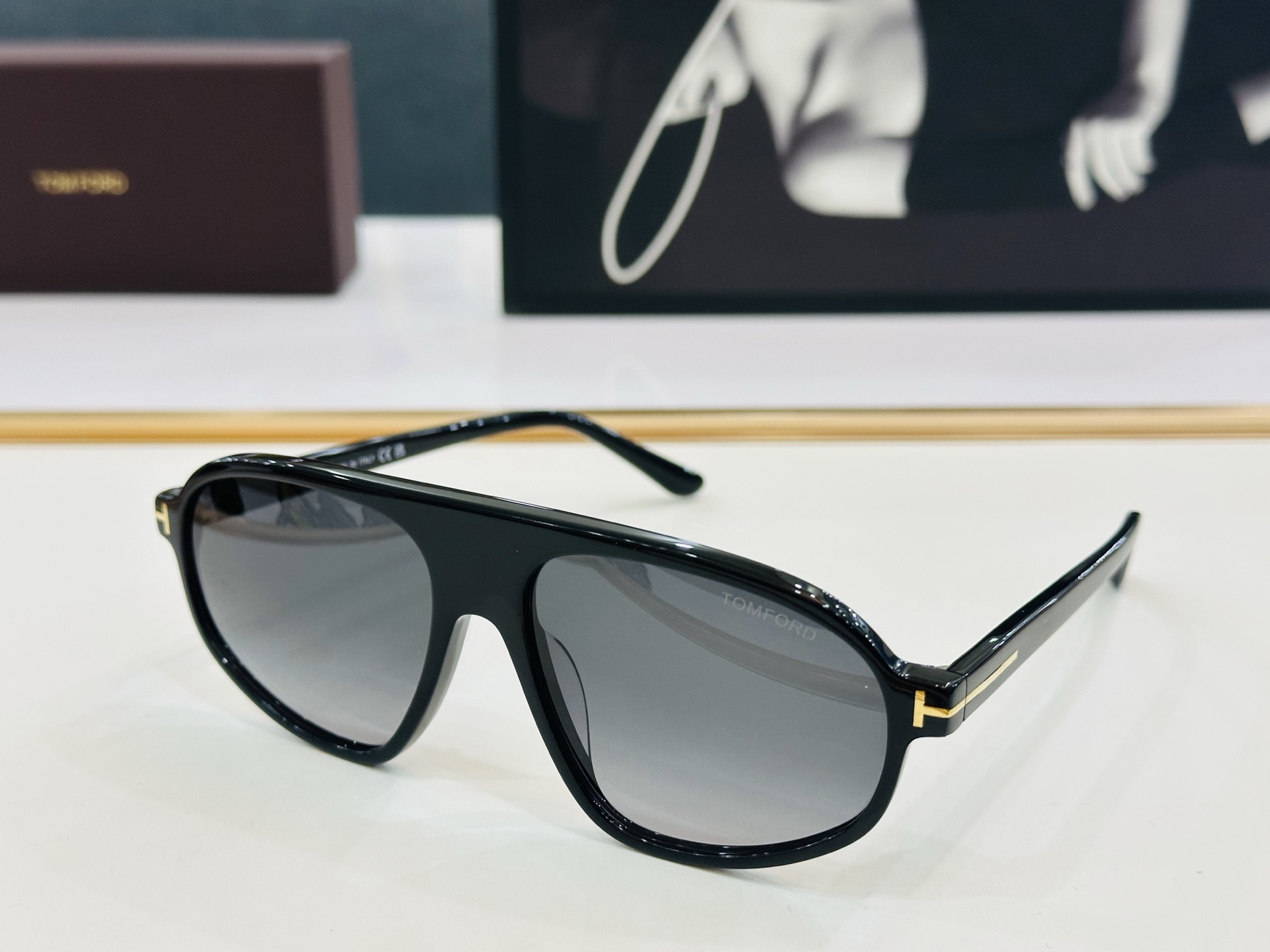 TOM FOR* 汤姆家 FT1178 Size：58口16-145 板材太阳镜 C酷帅眼镜男女同款 经