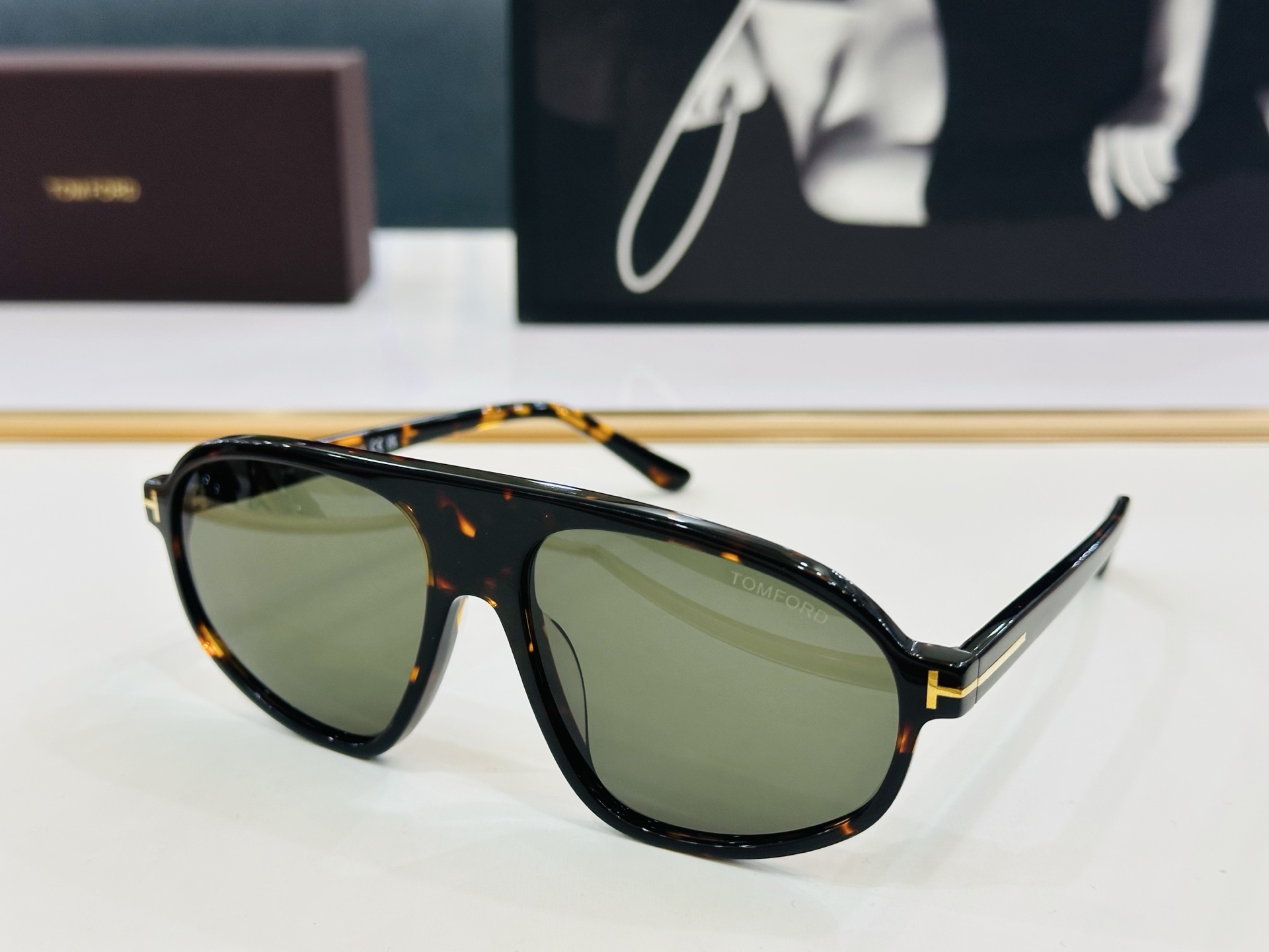 TOM FOR* 汤姆家 FT1178 Size：58口16-145 板材太阳镜 C酷帅眼镜男女同款 经