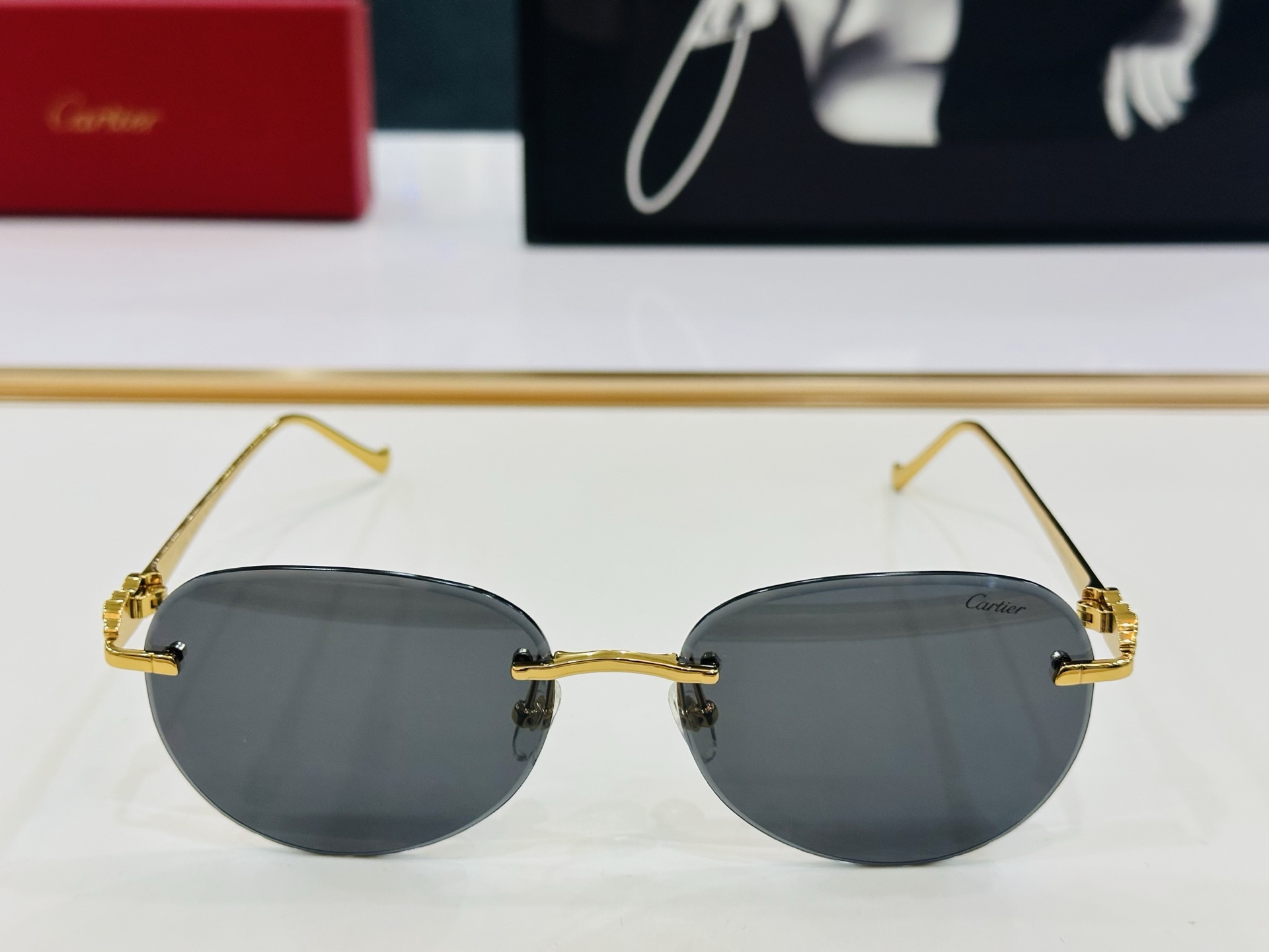 🆕 原版Cartie* 卡家 官网经典款 太阳镜 CT0480S Size：60口18-140  电镀工
