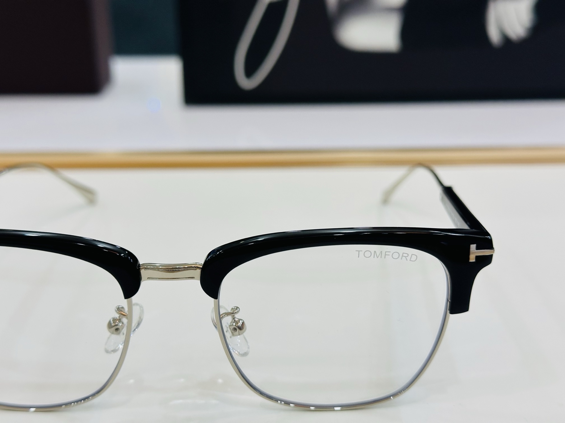 TOM FOR* 汤姆家 FT5590-B Size：58口20-145 C酷帅眼镜男女同款 经典大气 