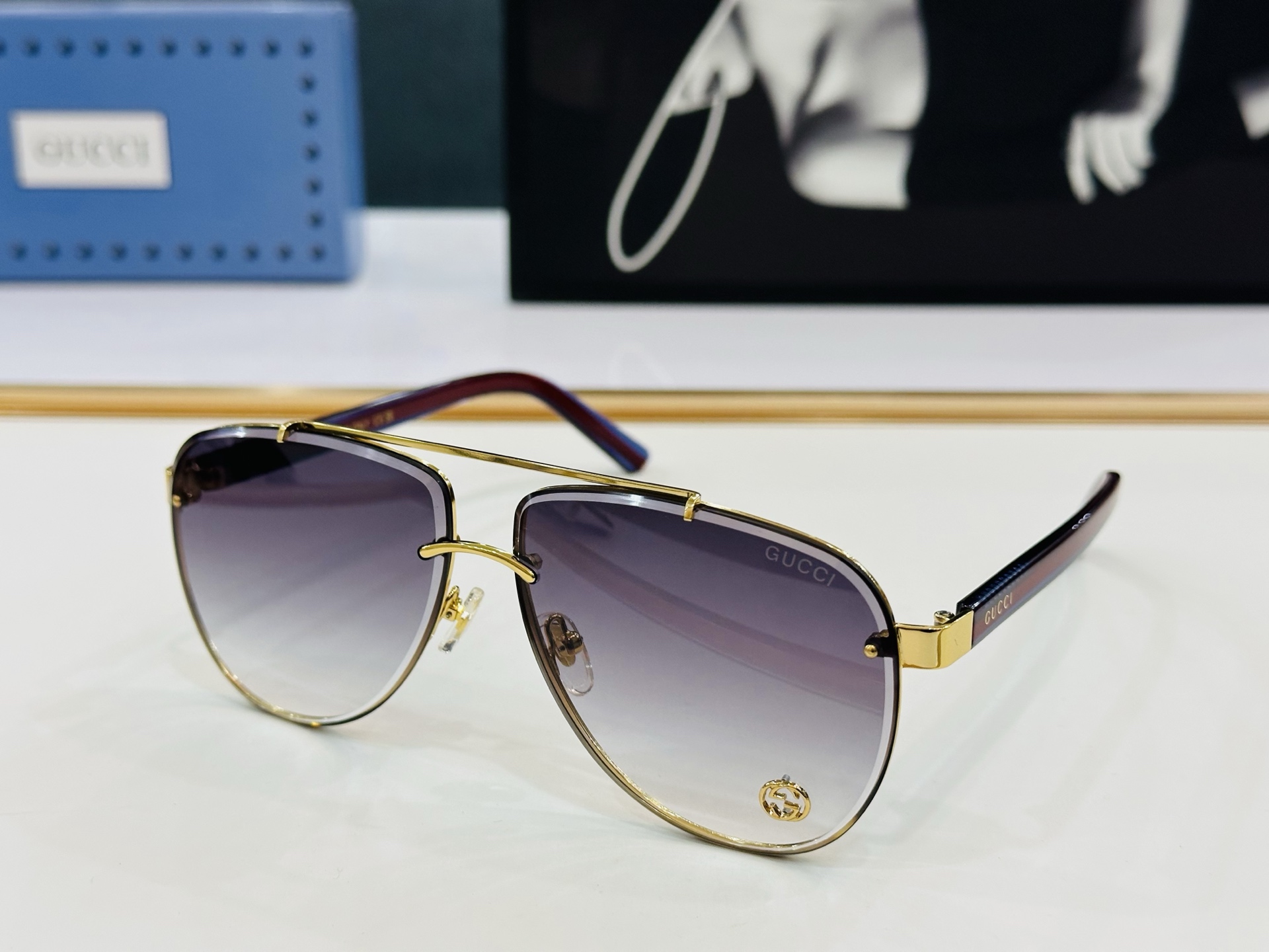 GUCC* 古家 GG1418S 🐝🐝系列 Size：64口12-145 🍁🍁 q超绝品质太阳镜 。