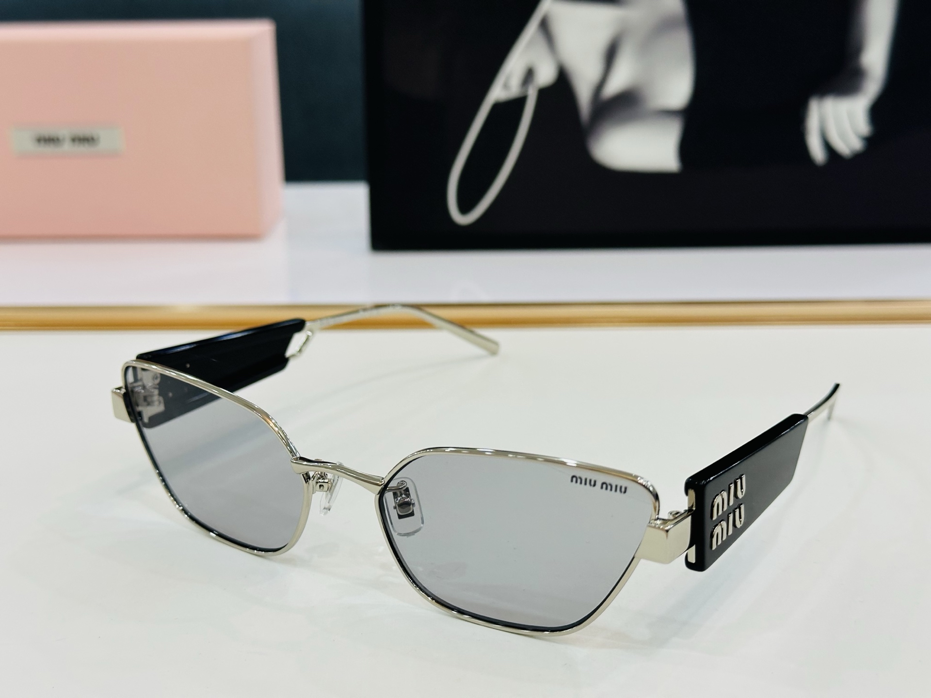 谬家 MU65WS Size：58口19-145 女士太阳眼镜 玫瑰玫瑰 高档 L时尚墨镜潮人强强太阳镜