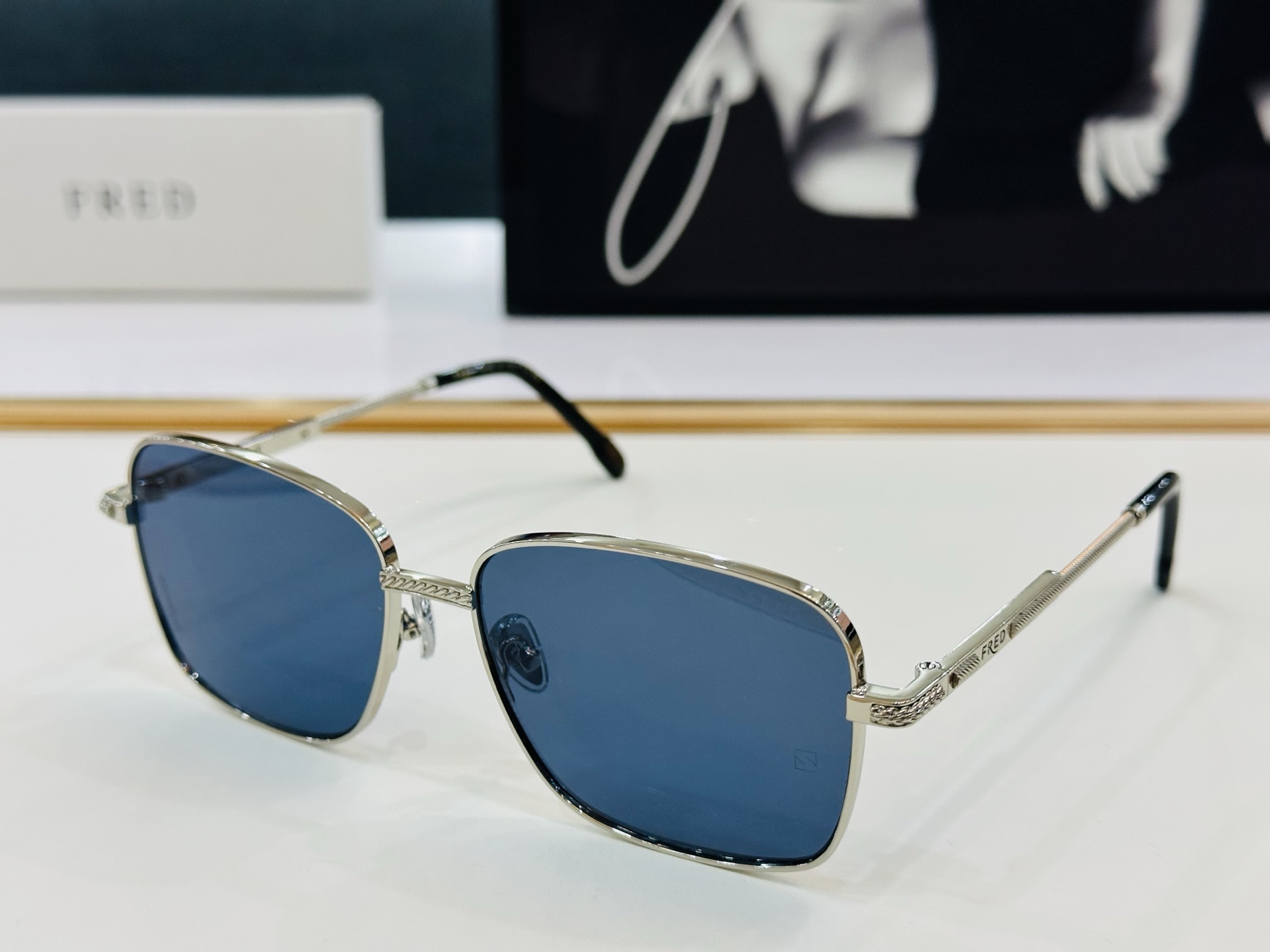 🔺FRED🔻法兰 FG50141U Size：59口16-145 醒目品牌logo扣扣 🔝🔝bm上脸超美