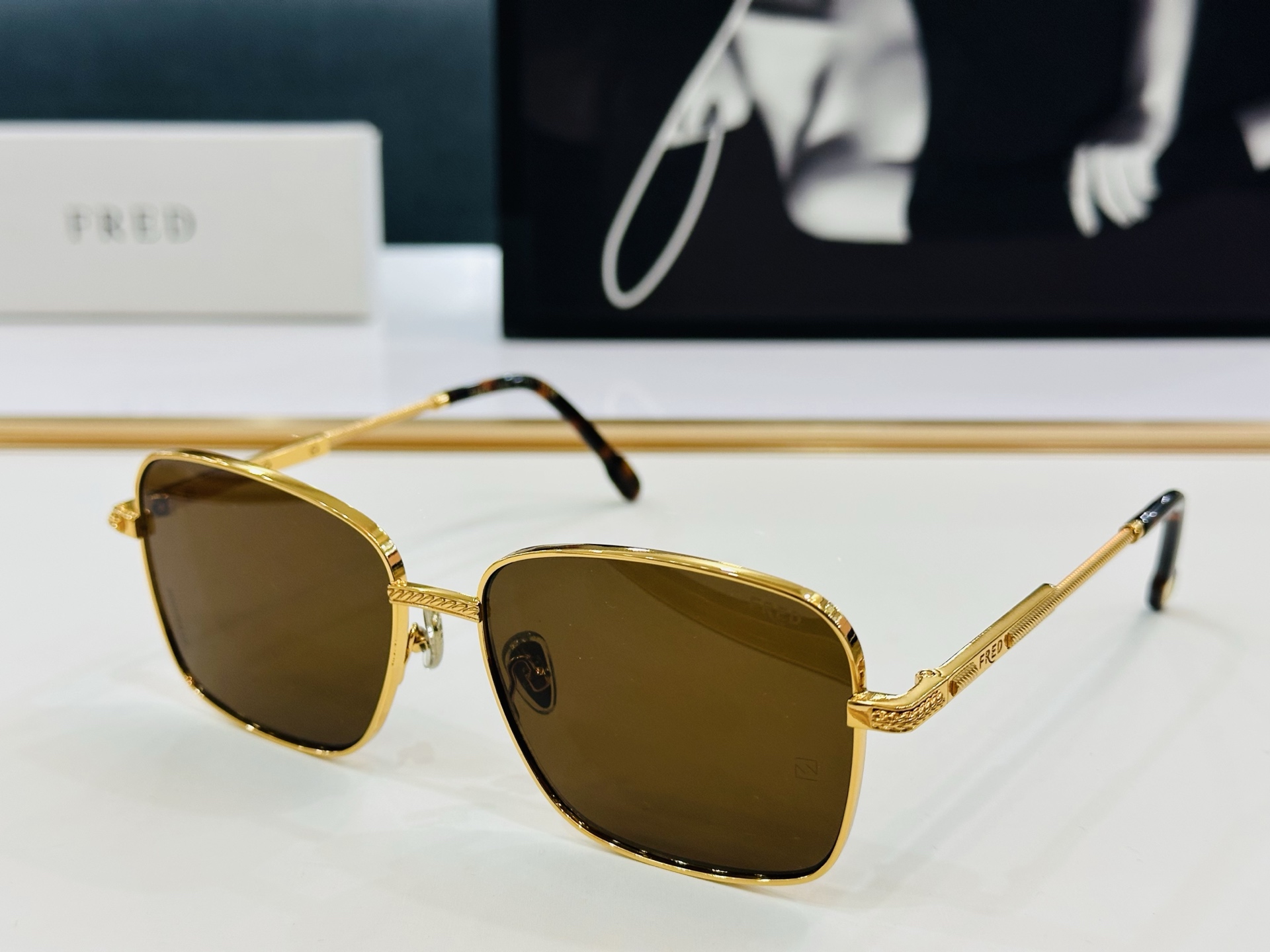🔺FRED🔻法兰 FG50141U Size：59口16-145 醒目品牌logo扣扣 🔝🔝bm上脸超美