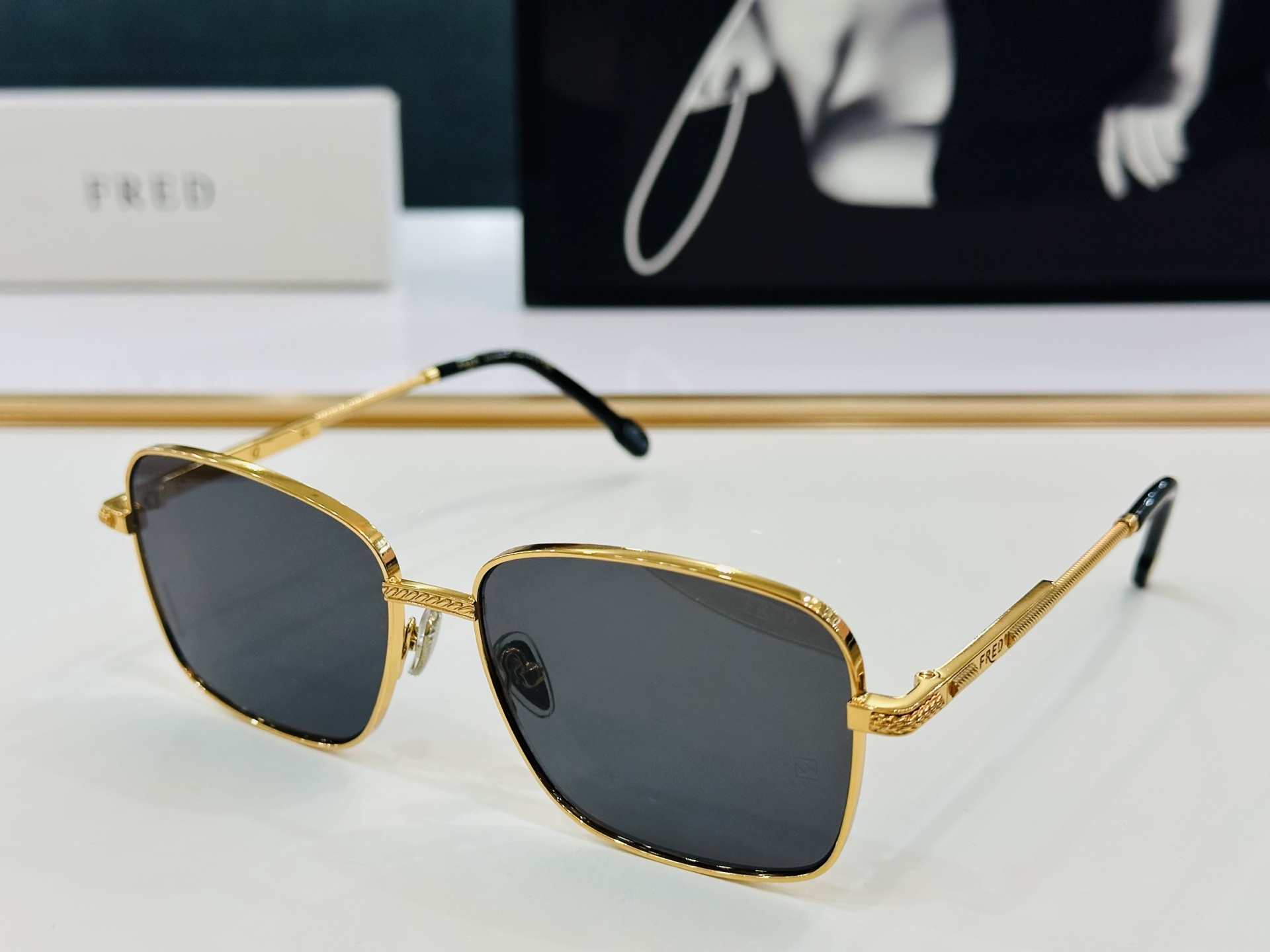 🔺FRED🔻法兰 FG50141U Size：59口16-145 醒目品牌logo扣扣 🔝🔝bm上脸超美