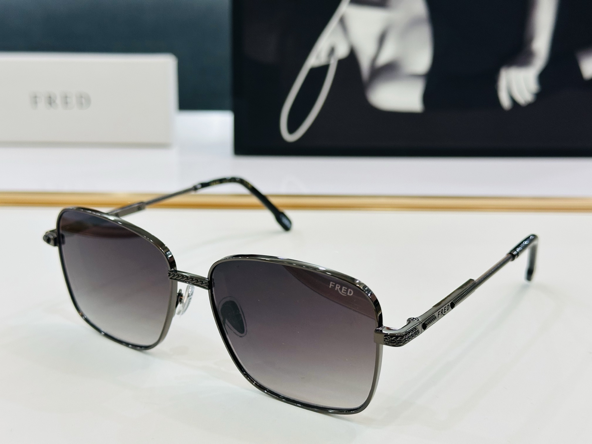 🔺FRED🔻法兰 FG50141U Size：59口16-145 醒目品牌logo扣扣 🔝🔝bm上脸超美