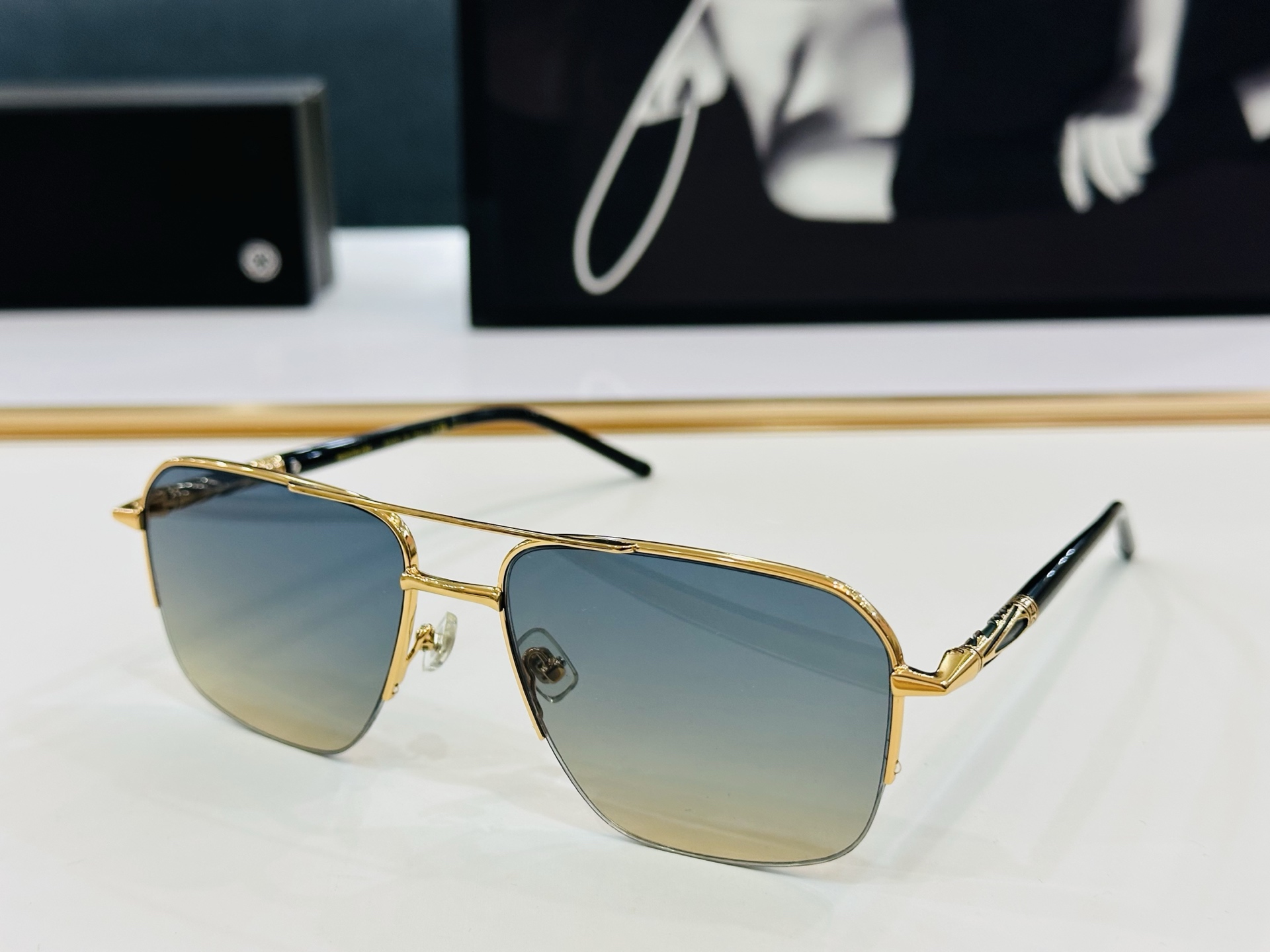 MB0708S Size：57口17-145  🌤万宝龙  非常能彰显一个人的品味品质做工稳实 bm太阳