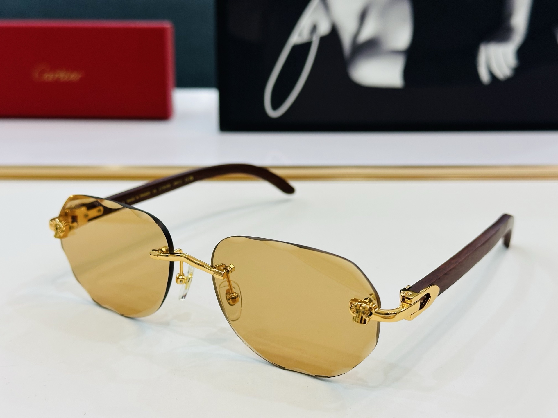 🆕 原版Cartie* 卡家 官网经典款 太阳镜 CT0610S Size：57口18-143   电镀