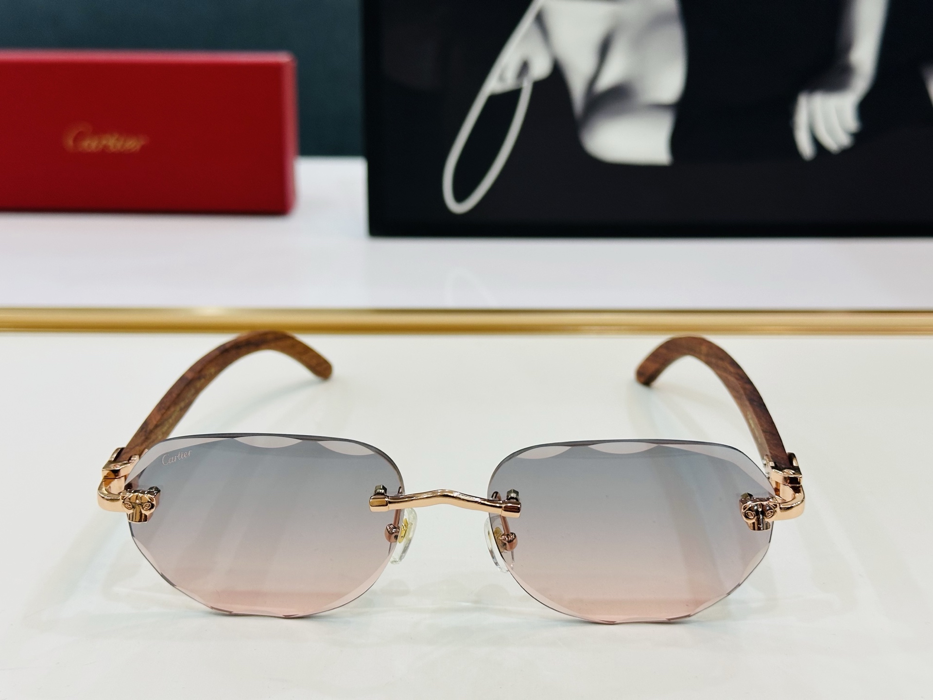 🆕 原版Cartie* 卡家 官网经典款 太阳镜 CT0610S Size：57口18-143   电镀