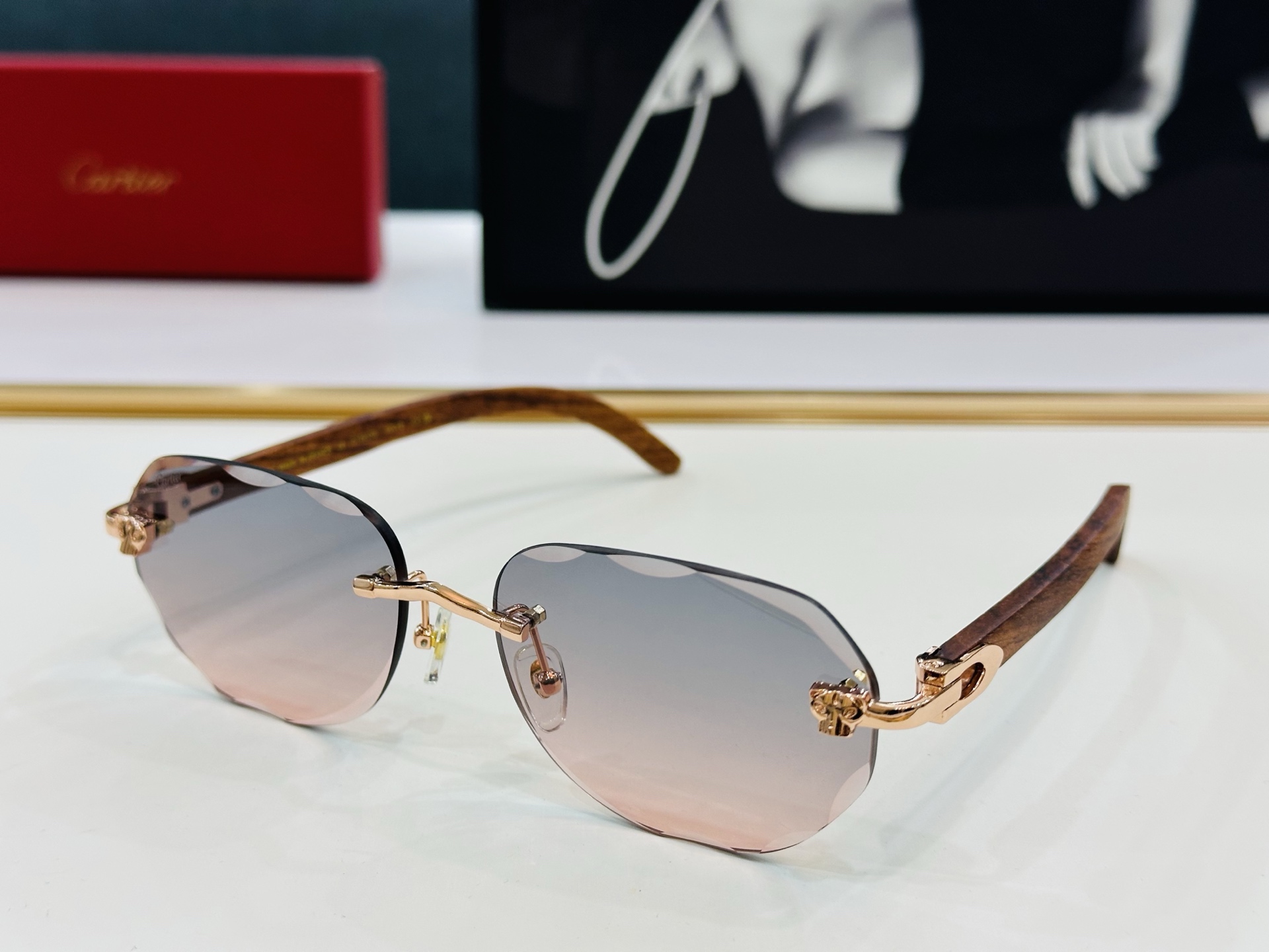 🆕 原版Cartie* 卡家 官网经典款 太阳镜 CT0610S Size：57口18-143   电镀