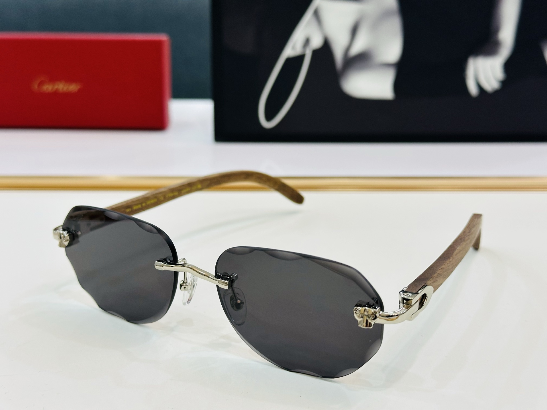 🆕 原版Cartie* 卡家 官网经典款 太阳镜 CT0610S Size：57口18-143   电镀