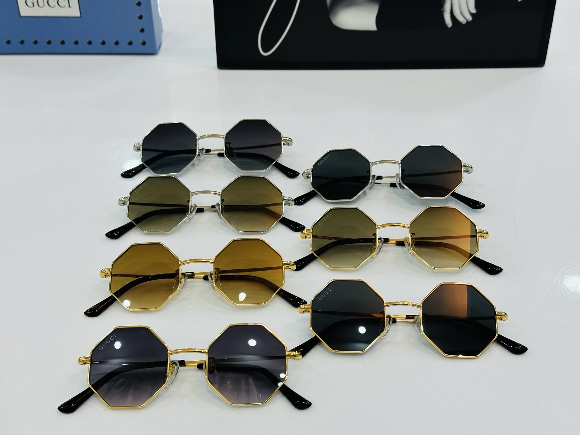 GUCC* 古家 GG1814S 🐝🐝系列 Size：43口23-140   🍁🍁 F超绝品质太阳镜 。